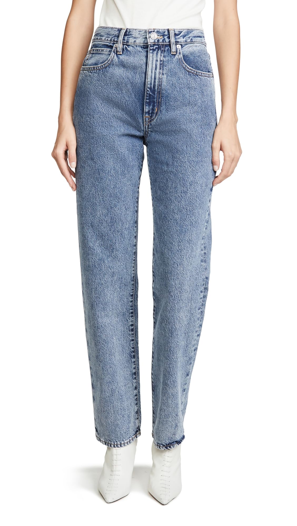 Stylish Women's High Waist London Jeans - Trendy Skinny Denim Pants for Casual Wear & Everyday Outfits