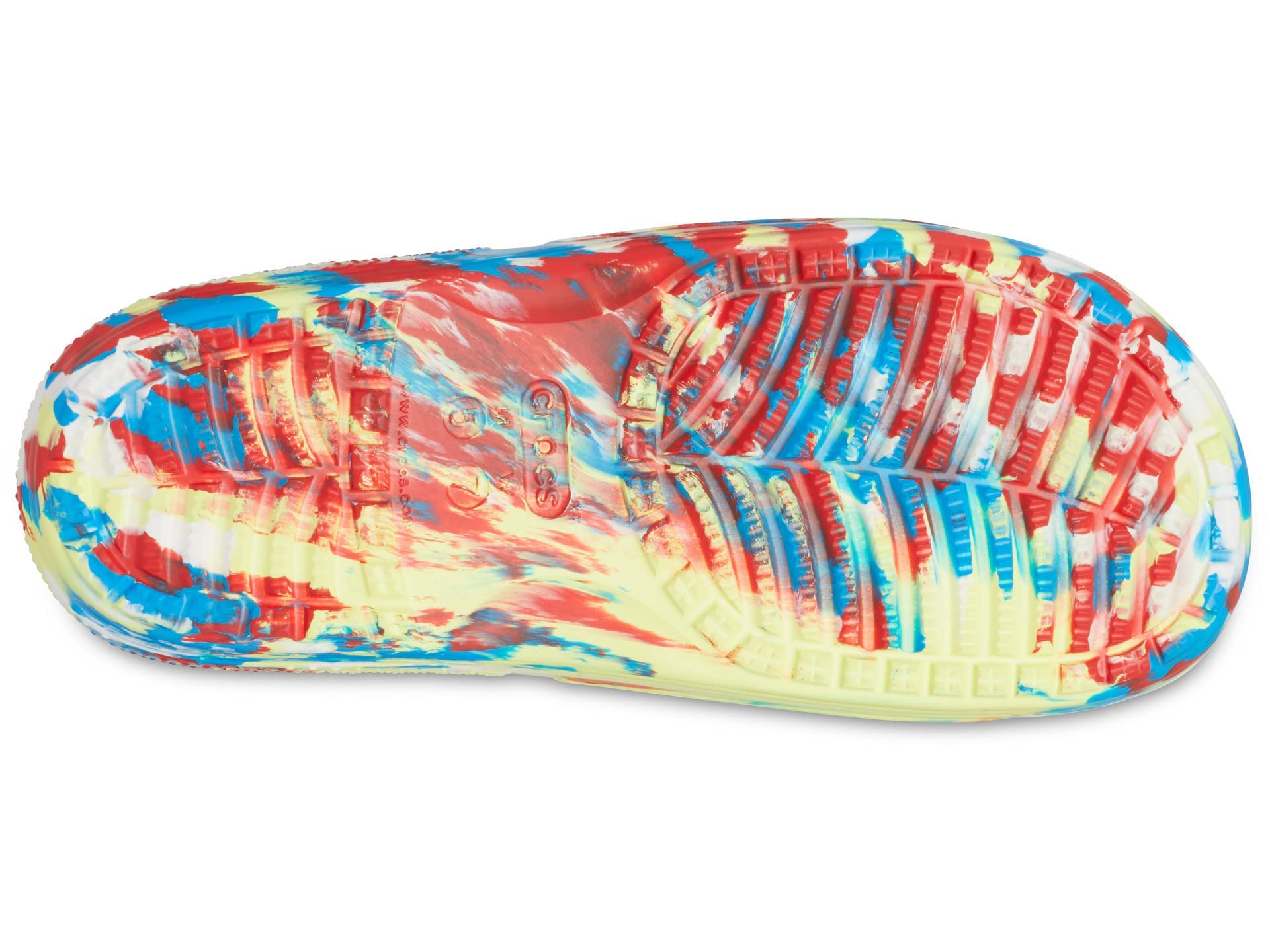 Crocs Unisex-Adult Classic Graphic Slide Sandals - Comfortable Slip-On Pool & Beach Shoes for Men and Women - Perfect for Summer, Vacation, and Casual Wear