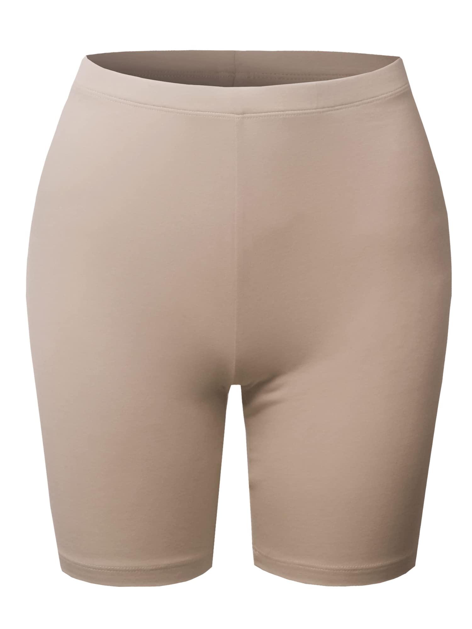 Emma Women's Essential Active Daily Cotton Mid Rise Biker Shorts - Comfortable Workout & Lounge Shorts for Yoga, Running, Gym & Casual Wear