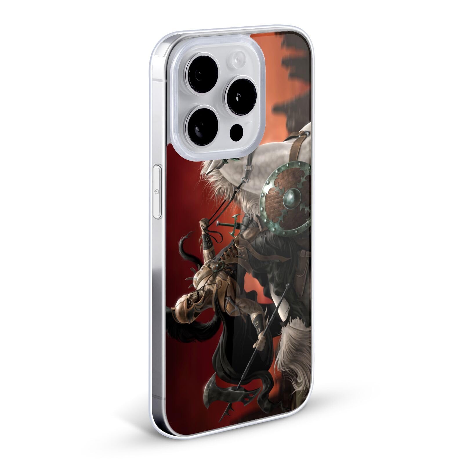 Head Case Designs Tom Wood Dark Rider Fantasy Soft Gel Case for iPhone 7/8/SE 2020 & 2022 - Officially Licensed Protective Cover for Gaming & Outdoor Adventures