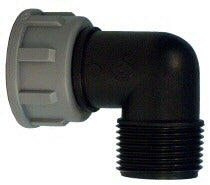 25mm Swivel Elbow Fitting - Male/Female Connector for Plumbing, Hydraulic Systems & DIY Projects