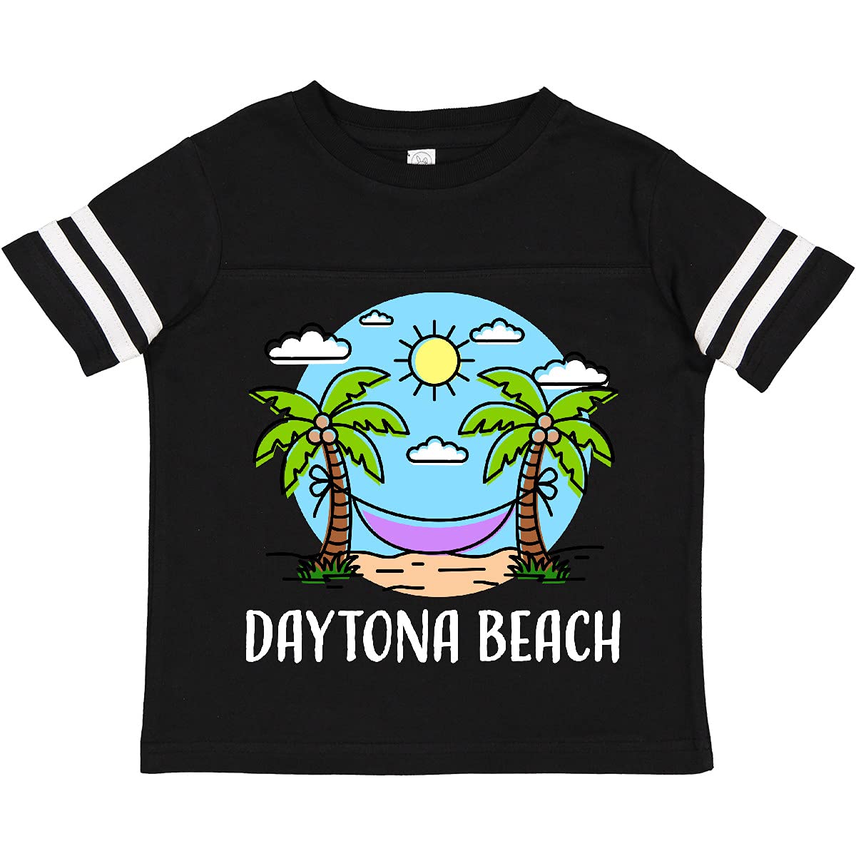 Inktastic Summer Vacation in Daytona Beach Toddler T-Shirt - Cute Graphic Tee for Boys & Girls - Soft Cotton Baby Shirt for Beach Trips & Family Vacations