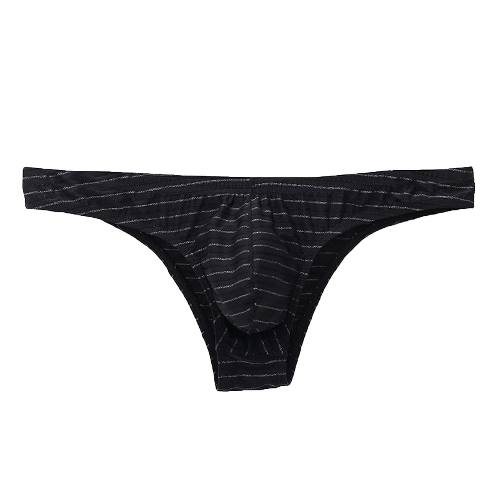 **Men's Striped Bikini Briefs - Low Rise Comfort Underwear for Active Lifestyle & Everyday Wear**    **使用场景:** Perfect for gym workouts, casual wear, and daily comfort.