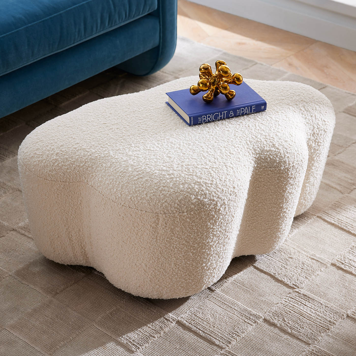 Ether Cloud Ottoman - Soft and Comfortable Storage Footrest for Living Room, Bedroom, or Office - Perfect for Relaxing, Reading, and Extra Seating