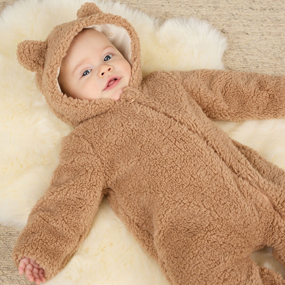 Bear Jumpsuit for Women - Cozy Beige One-Piece Romper | Perfect for Loungewear, Casual Outings & Sleepwear | FINAL SALE