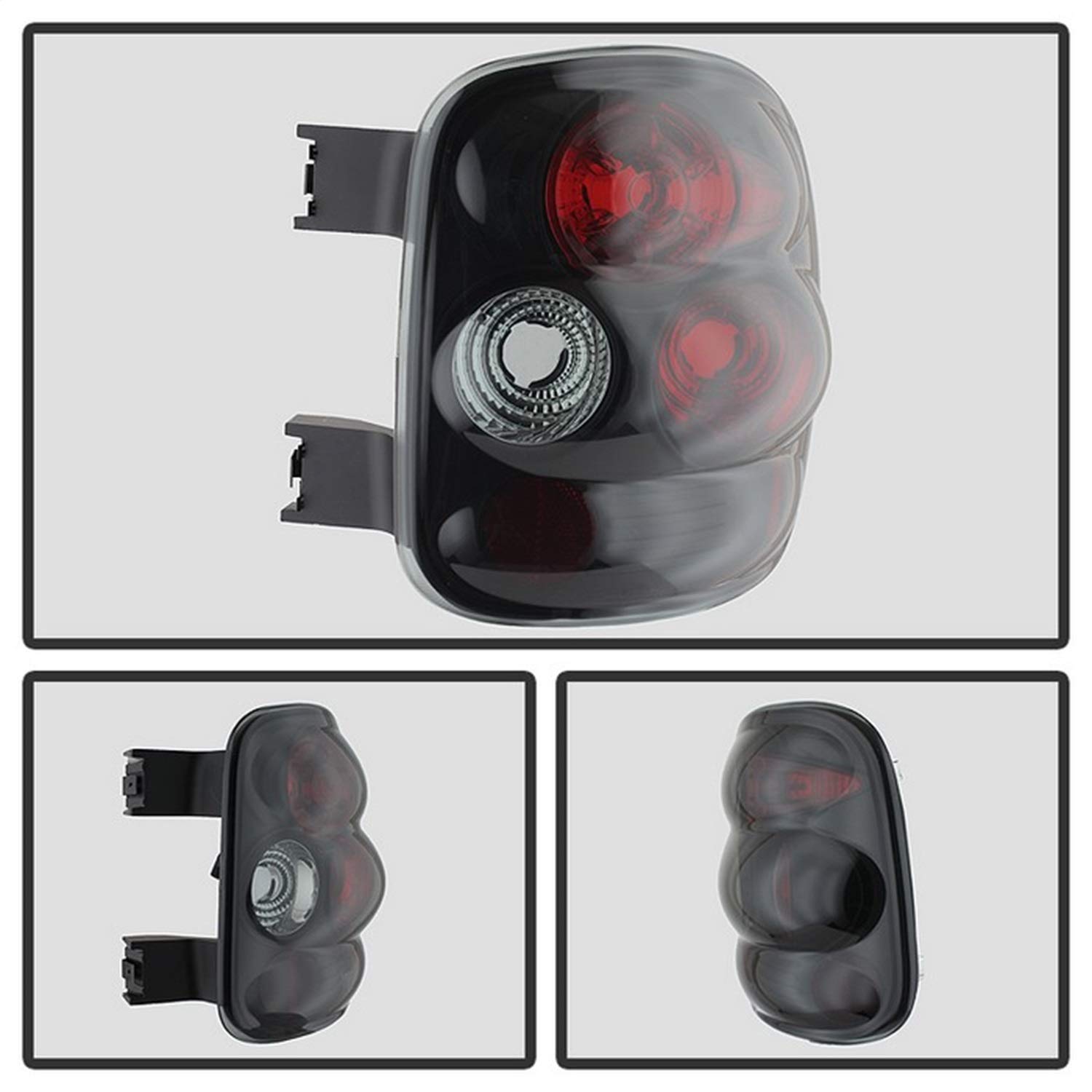 Spyder 5078070 Euro Style Black Smoke Tail Lights for 1999-2004 Chevy Silverado Stepside - 3157 Bulbs Not Included | Upgrade Your Truck's Style & Night Visibility for Street & Show Use