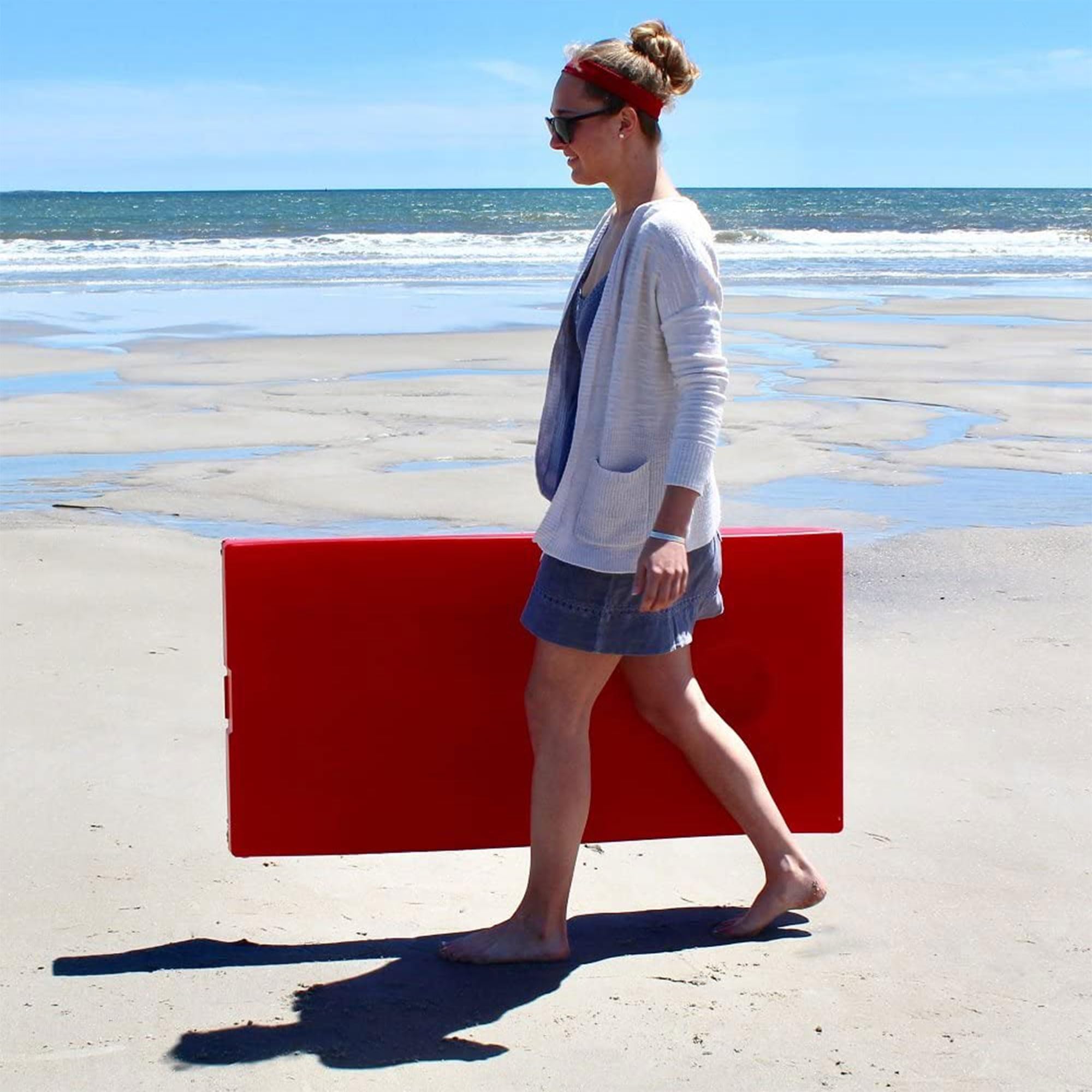 Premium All-Weather Cornhole Game Set - 2 Target Boards & 8 Bean Bags for Outdoor/Indoor Use - Perfect for Backyard Parties, Tailgating, and Family Gatherings