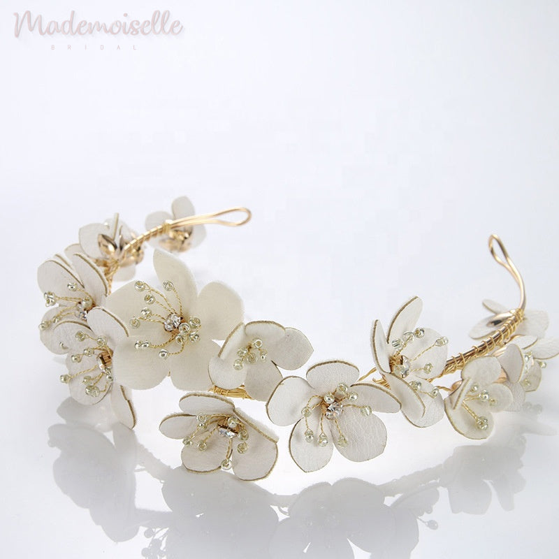 Blooming Love Bridal Headband - Floral Wedding Hair Accessories for Bride, Bridesmaids & Flower Girls | Perfect for Weddings, Prom & Special Occasions