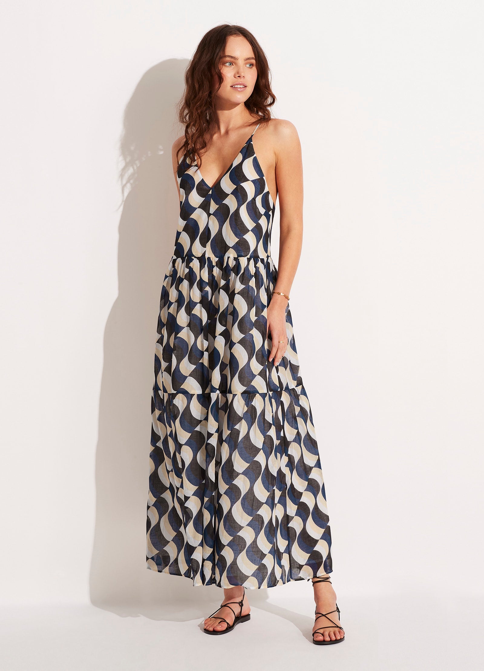 Modern Take Tier Maxi Dress - Black | Flowy Summer Dress for Women | Perfect for Beach Vacations, Date Nights & Casual Outings