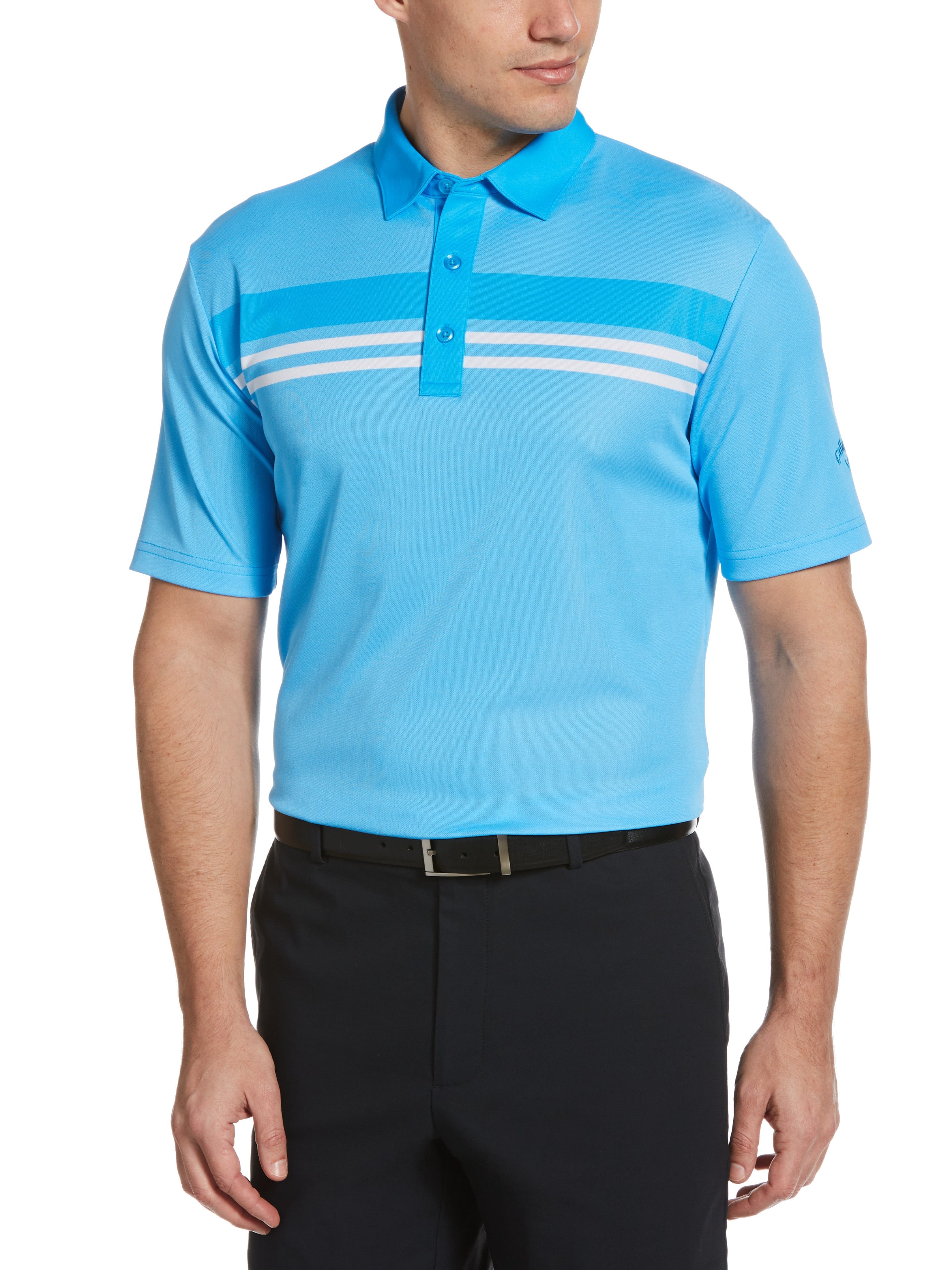Men's Yarn-Dyed Birdseye Color Block Polo Shirt - Breathable Cotton Casual & Business Wear for Office, Golf & Summer Outings