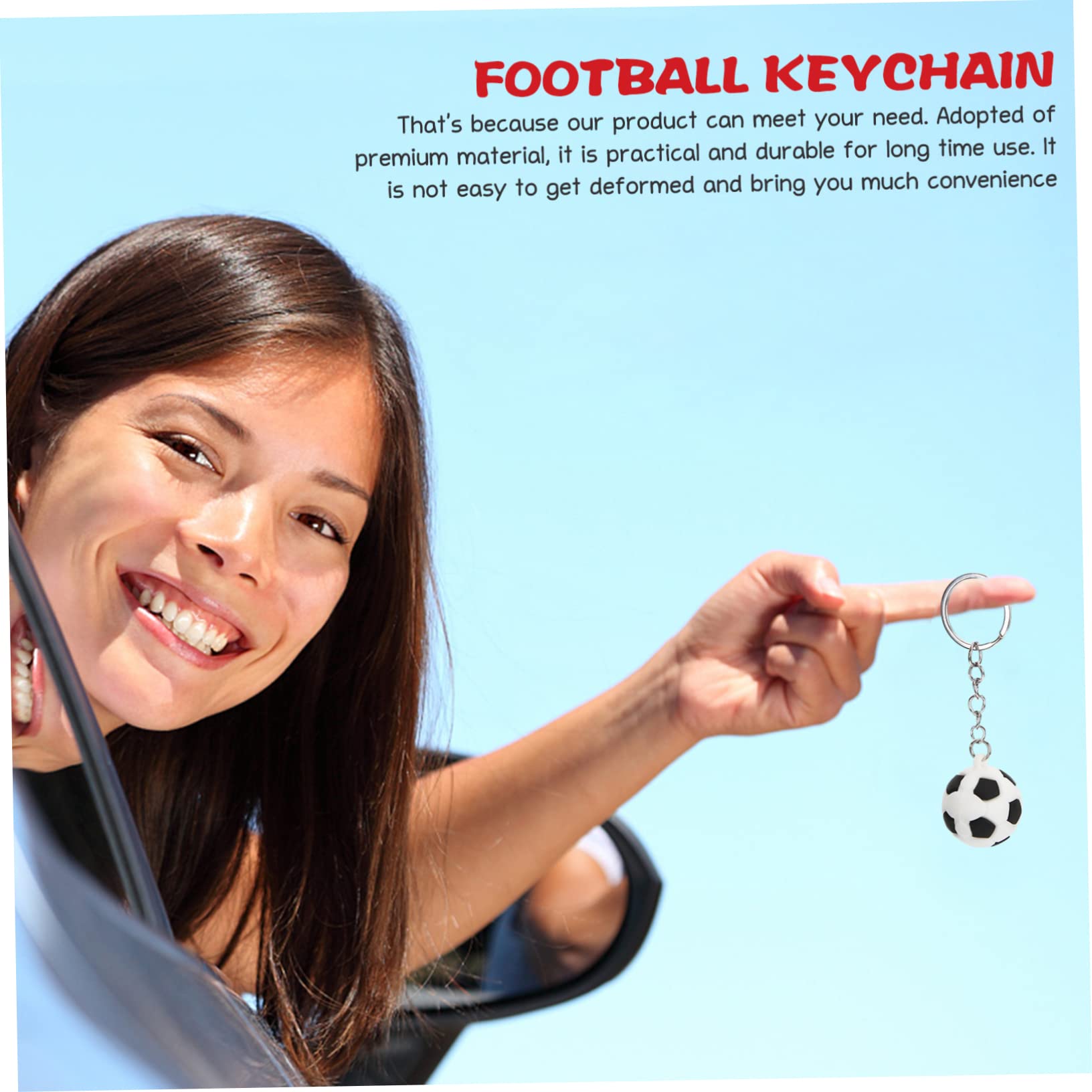 Kisangel 3 Sets Soccer Ball Keychain Key Ring - Football Lover Gift, 12pcs x 3 - Perfect for Sports Enthusiasts, Team Gifts & Soccer Party Favors