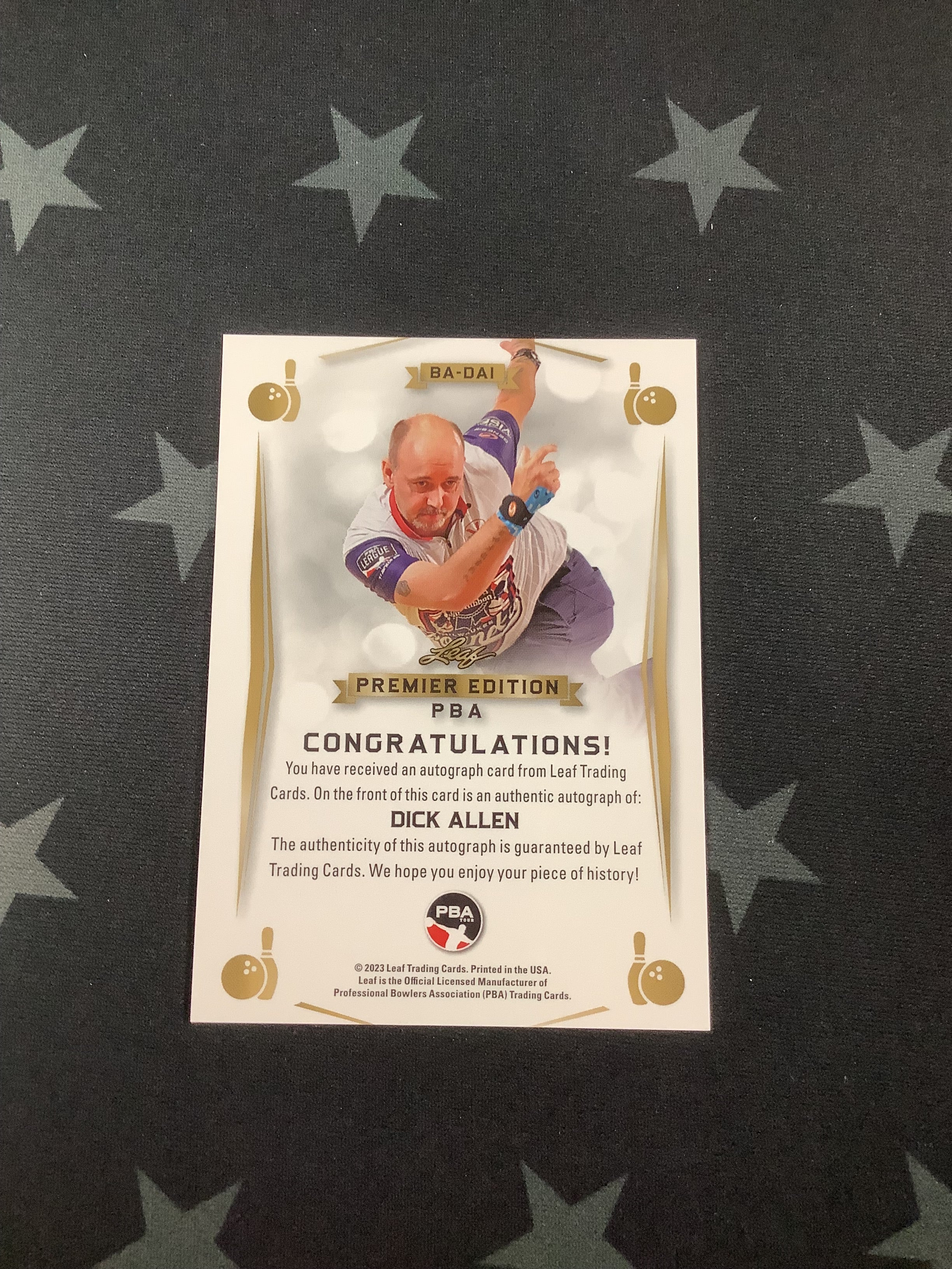 2023 LEAF PREMIER EDITION PBA DICK ALLEN AUTO BA DA1 Baseball Trading Card - Rare Collectible for Sports Memorabilia Enthusiasts & Card Collectors - Perfect for Display, Investment or Gifting