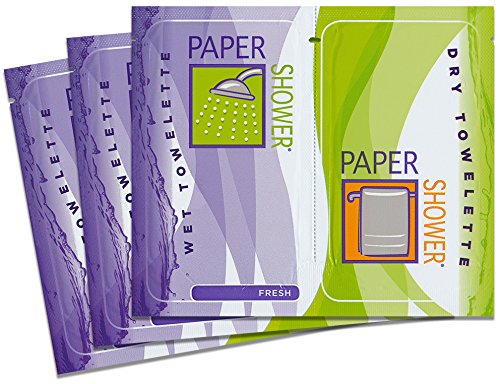Paper Shower-Fresh 120 Body Wipe Packs - Wet & Dry Towel Combo for Camping, Travel & Gym | Personal Hygiene Essentials