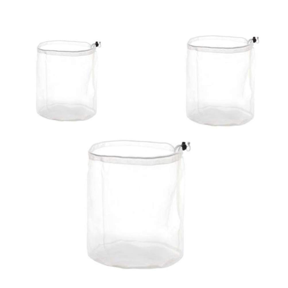 TOPBATHY 3-Pack Mesh Laundry Bags with Drawstring - Delicate Wash Bags for Travel & Home - Protects Bras, Underwear, Stockings & Blouses - Ideal for Washing Machines & Hand Wash