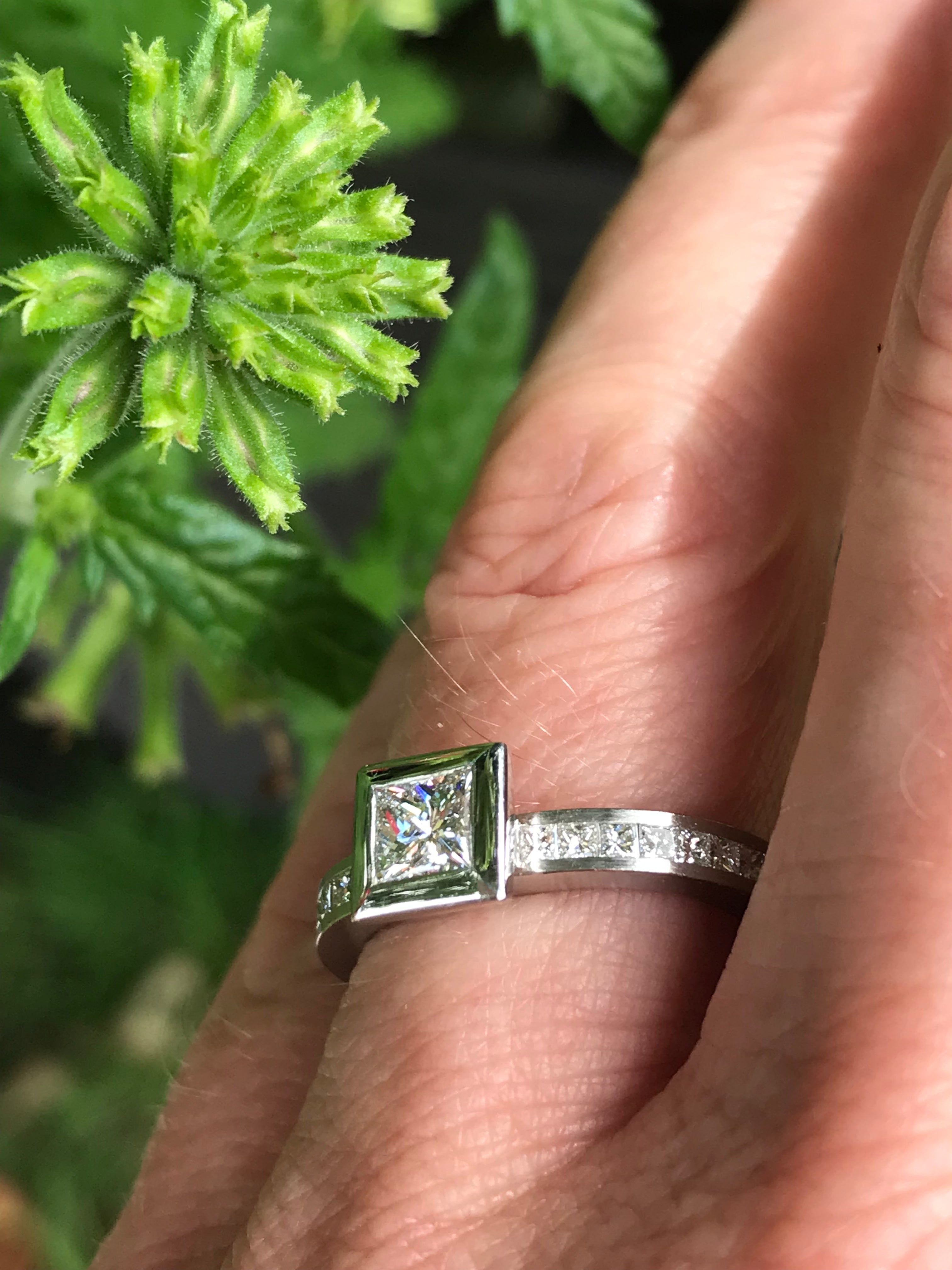Henrich & Denzel Platinum 0.50ct Certified Natural Diamond Ring for Women - Elegant Engagement & Wedding Band for Special Occasions