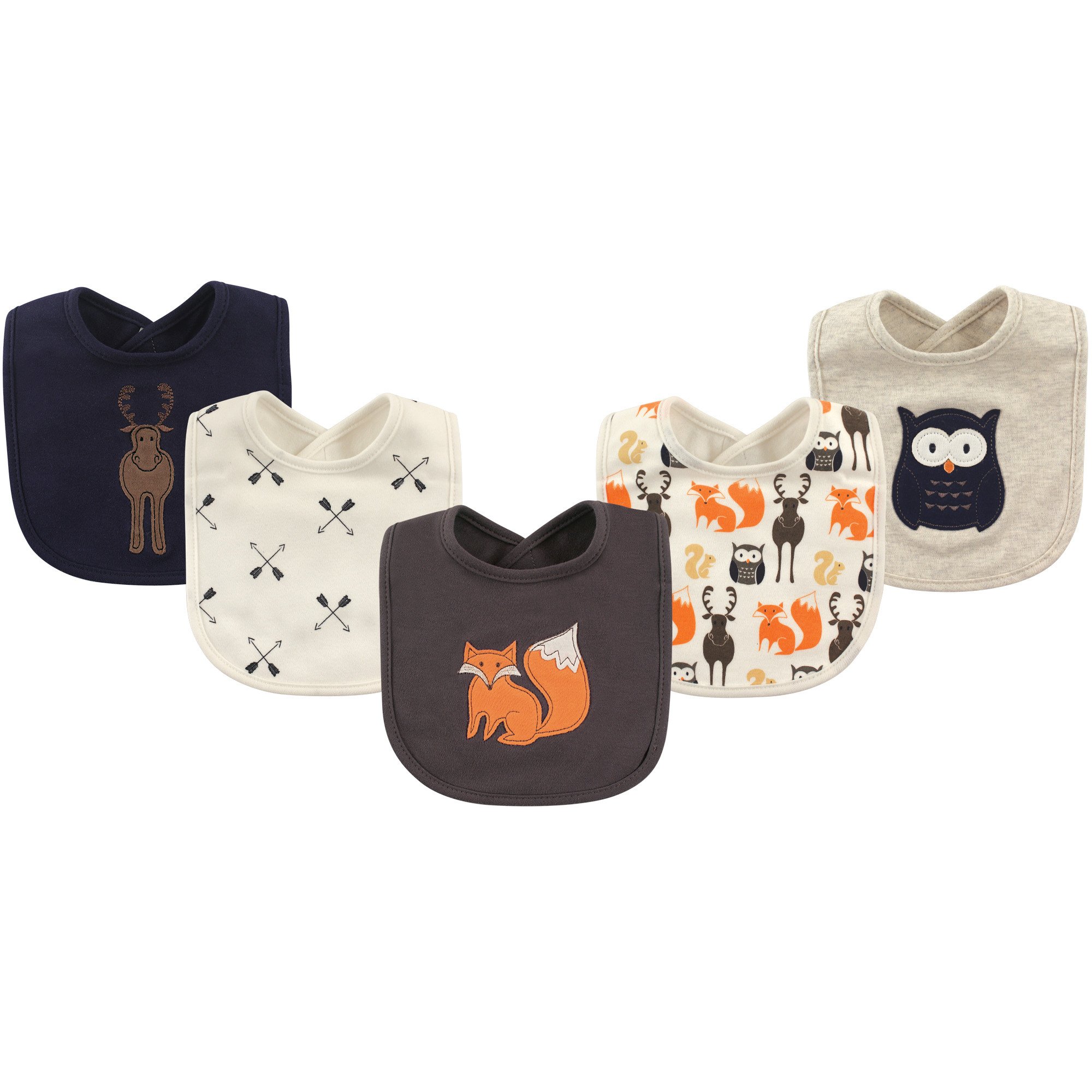 Hudson Baby Unisex Cotton Bibs for Babies & Toddlers - Soft Absorbent Drool Bibs for Feeding, Teething, and Everyday Use