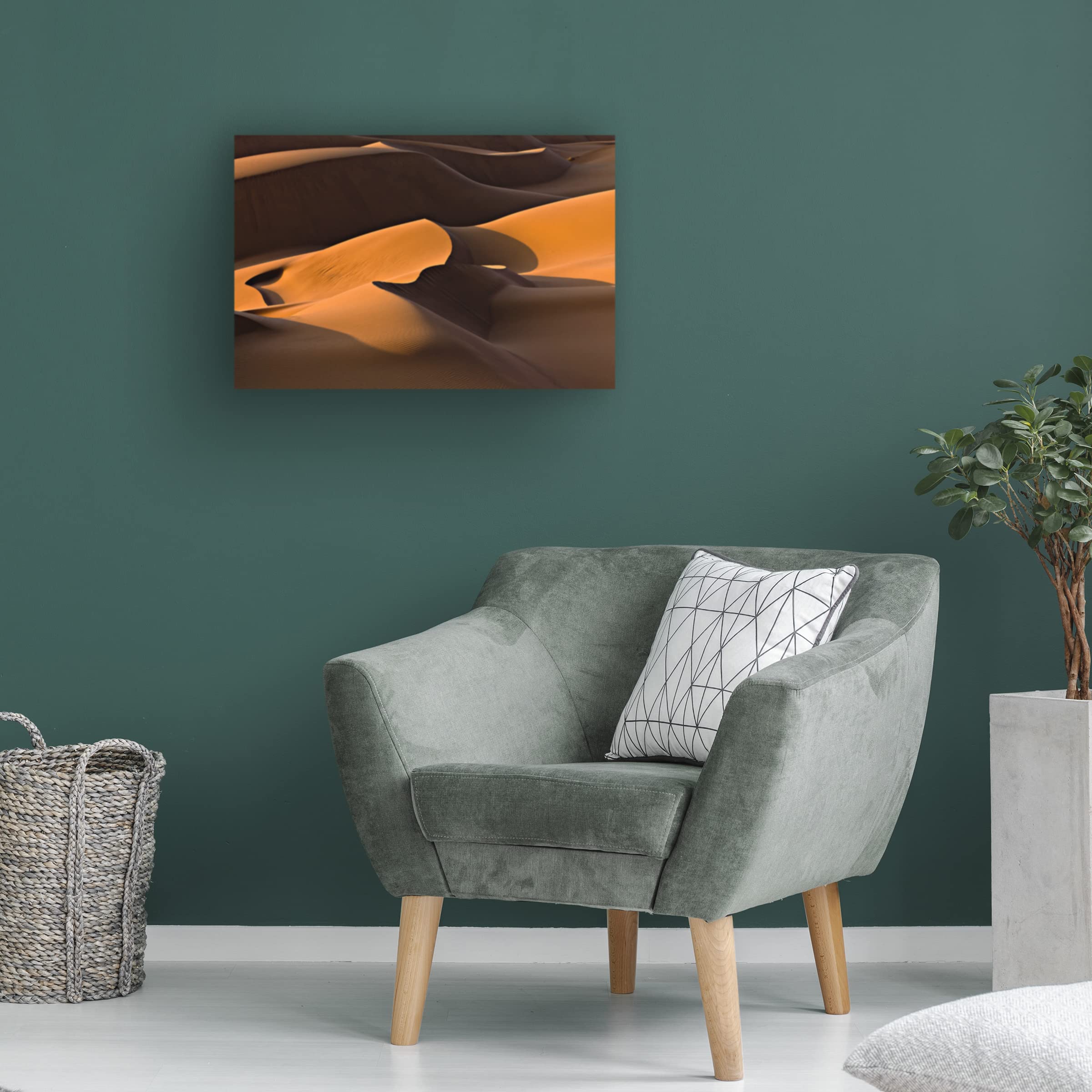 Trademark Fine Art 'Morning Light' Canvas Wall Art by Mohammadreza Momeni - Modern Landscape Painting for Living Room, Bedroom & Office Decor