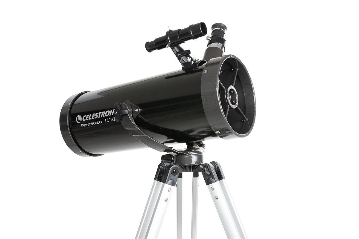 PowerSeeker 127AZ Telescope with Smartphone Adapter & Moon Filter - Perfect for Stargazing, Astrophotography & Backyard Astronomy