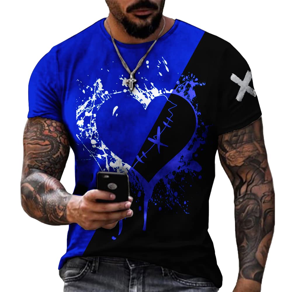 Men's Muscle Fit Short Sleeve Graphic T-Shirt - Gym Workout & Casual Wear - Fitness Apparel for Bodybuilding & Street Style