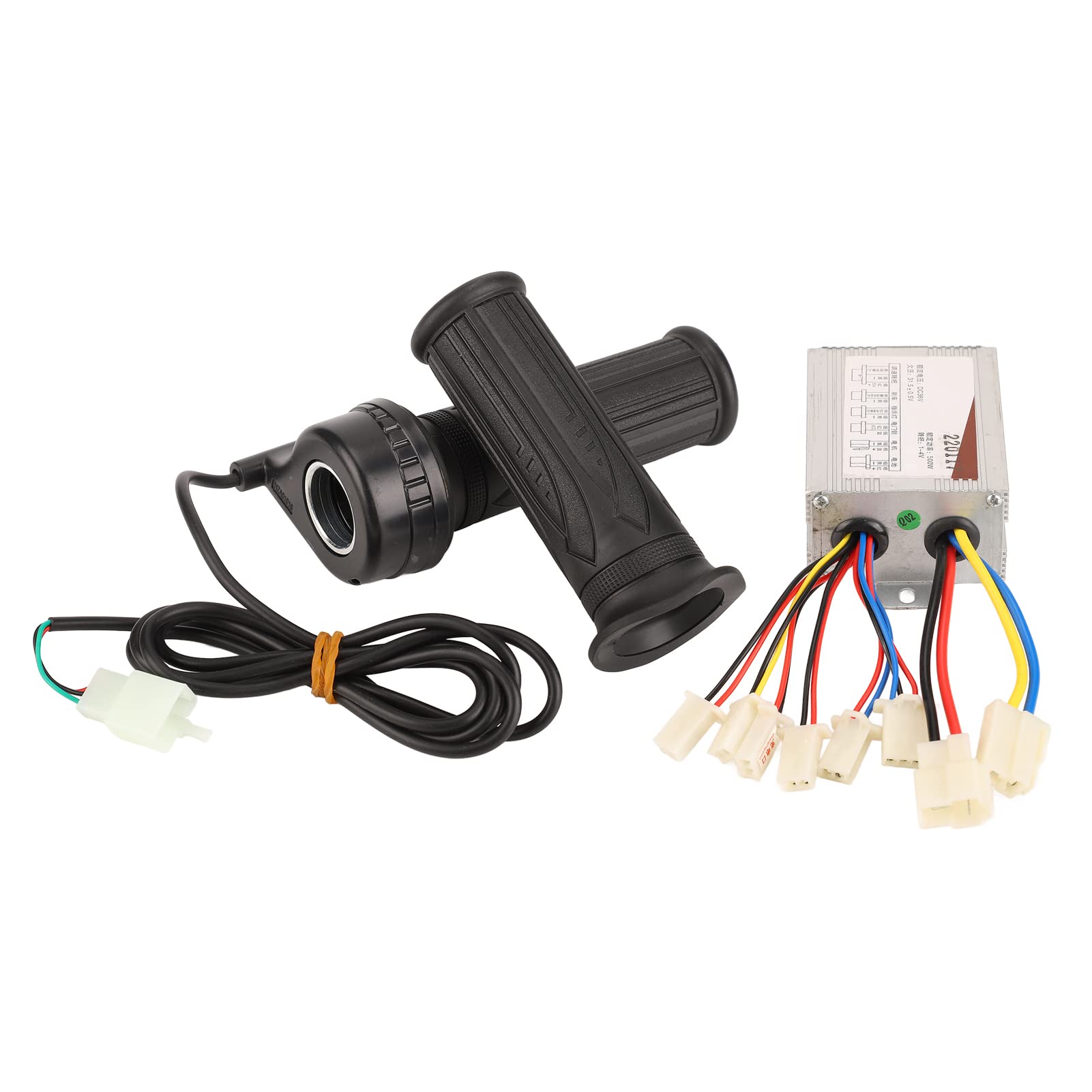 36V 500W Universal Electric Bike Throttle Handle Kit - Aluminum Alloy Scooter Controller Grip for E-Bikes & Motorcycles - Perfect for Commuting & Off-Road Adventures
