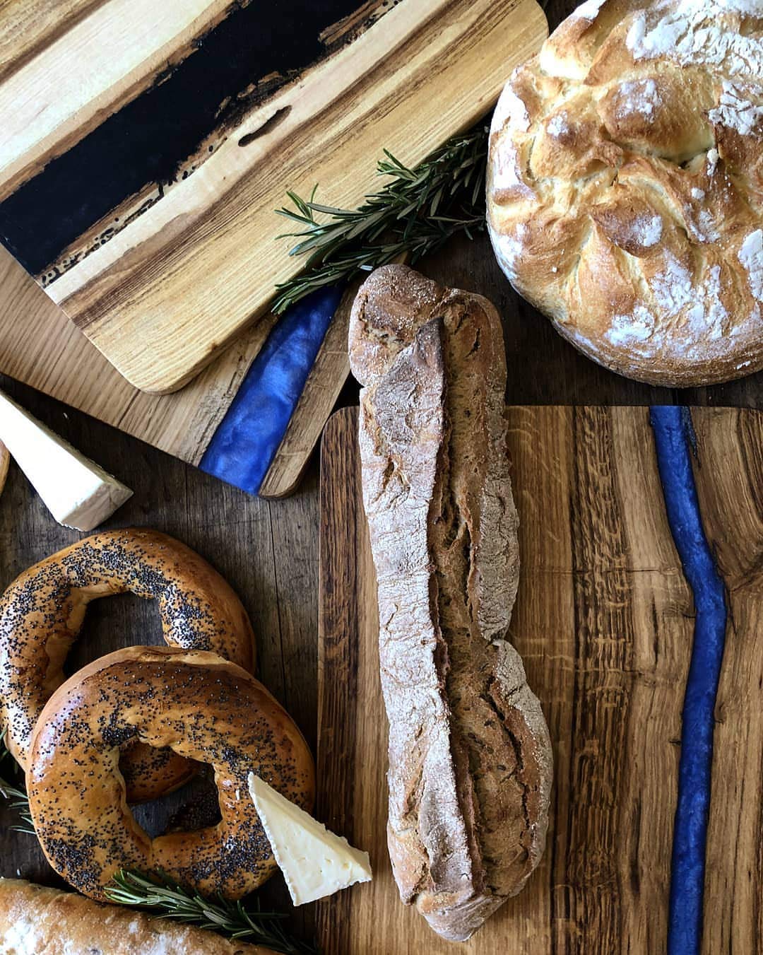 Handcrafted Epoxy Resin Wooden Serving Board - Premium Charcuterie & Antipasto Platter, Unique Cutting Board & Gift for Cheese, Wine, Charcuterie Nights | Perfect for Dinner Parties, Housewarming Gifts & Kitchen Decor