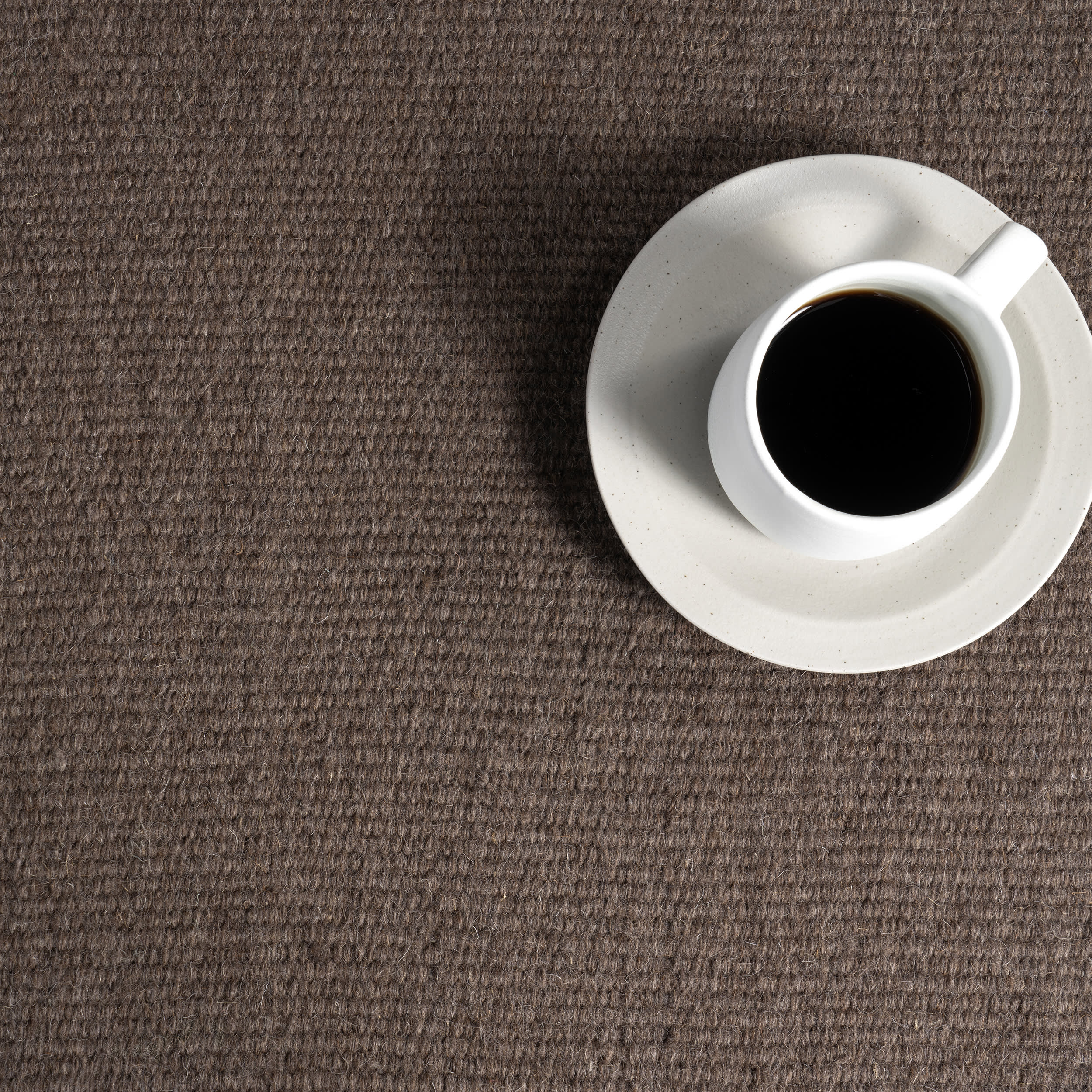 Elowen Double Striped Area Rug - Dark Brown | Soft & Durable for Living Room, Bedroom, or Office Decor