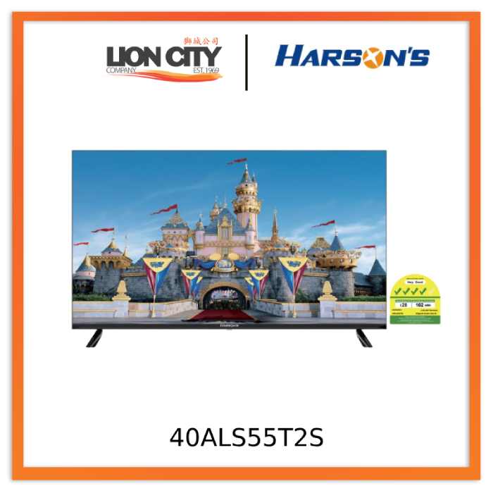 Harson's 40ALS55T2S 40 Inch Full HD Smart LED TV with Streaming Apps - Perfect for Living Room, Bedroom & Home Entertainment