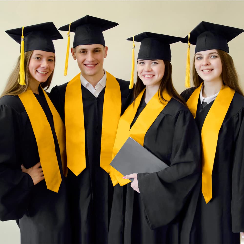 Class of 2025 2024 Graduation Stole - Plain Unisex Academic & Choral Sash for Adults (70 Inches) - Perfect for High School, College & University Commencement Ceremonies