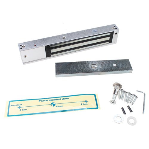 AGPtek 12V Electric Magnetic Lock - Heavy Duty Security Door Lock for Home & Office - Ideal for Glass Doors, Gates, and Cabinets