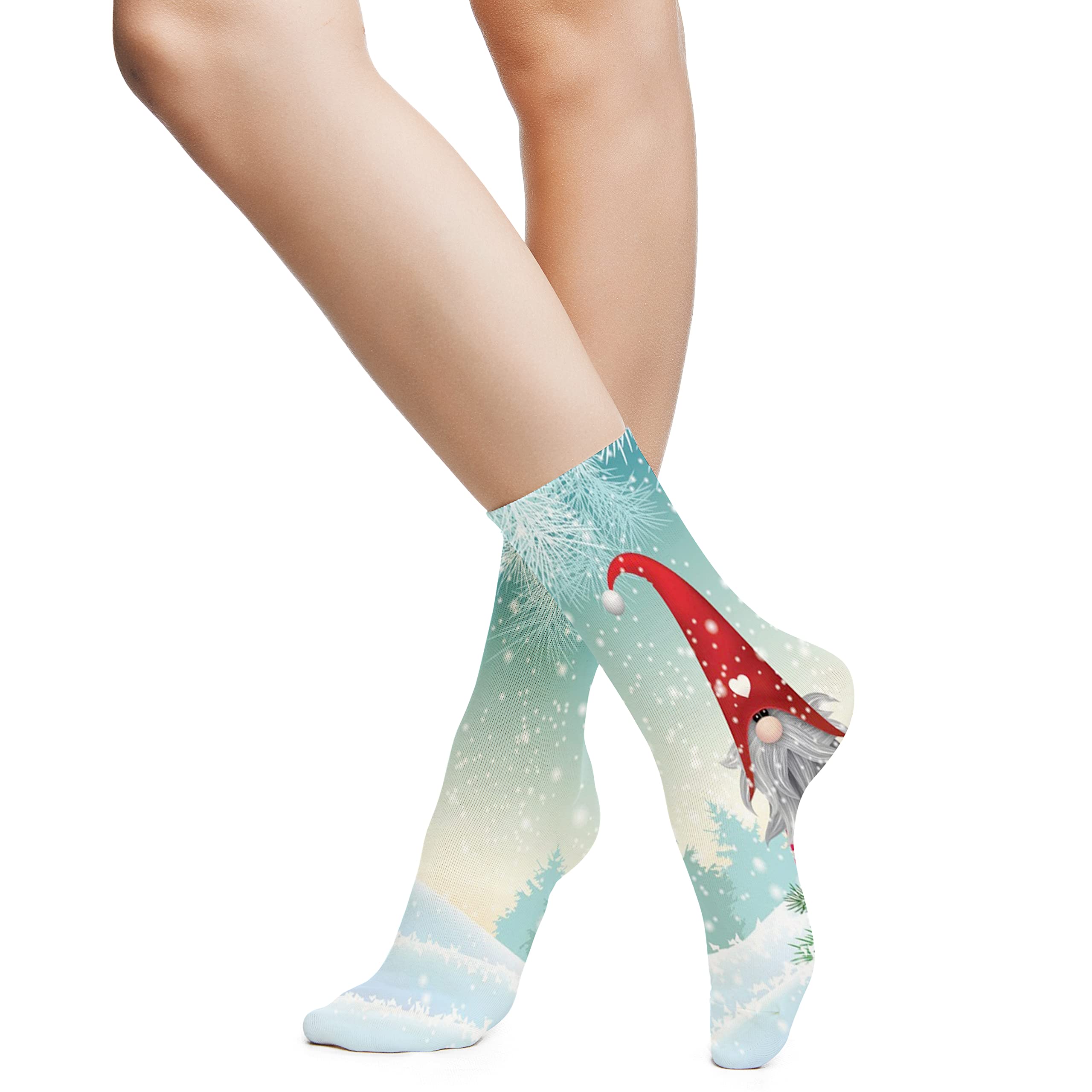 Funky Colorful Cushion Sport Socks - Athletic Cushioned Running Performance Crew Socks for Men & Women | Gym, Jogging, Workout & Everyday Comfort