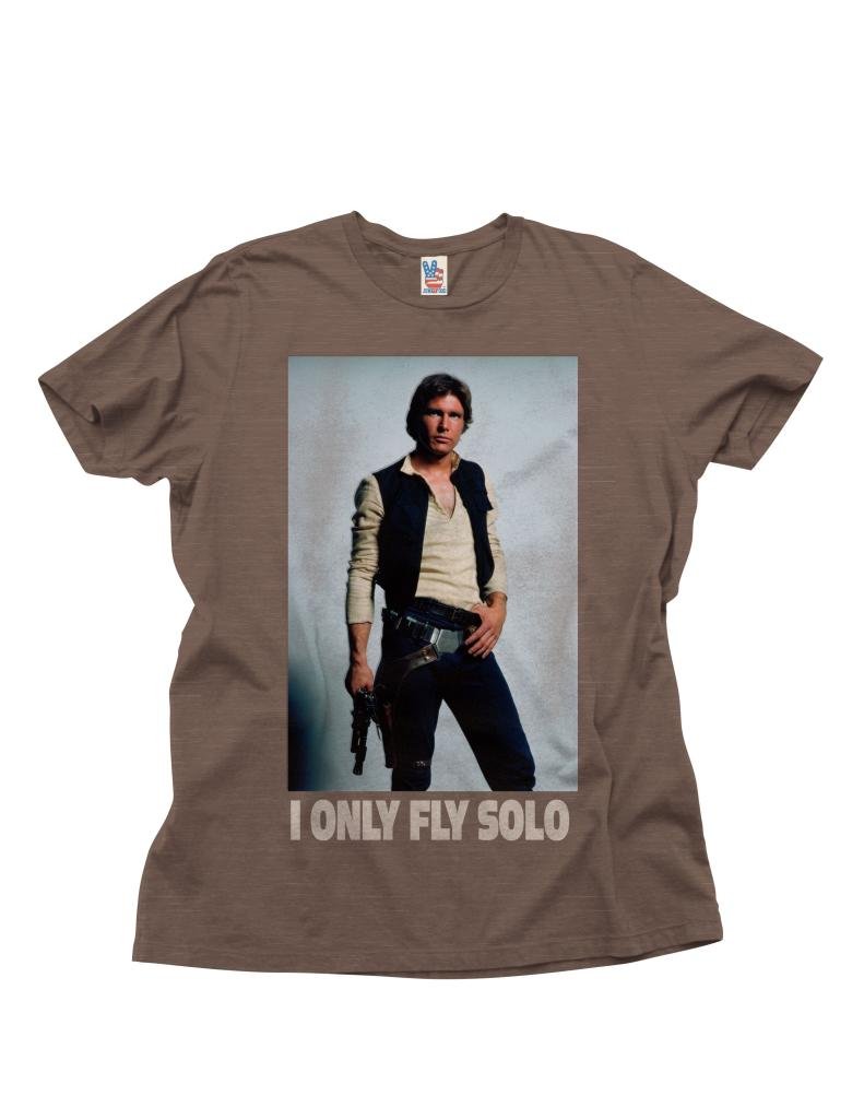 Star Wars I Only Fly Solo Men's T-Shirt - Cool Graphic Tee for Fans, Casual Wear & Cosplay