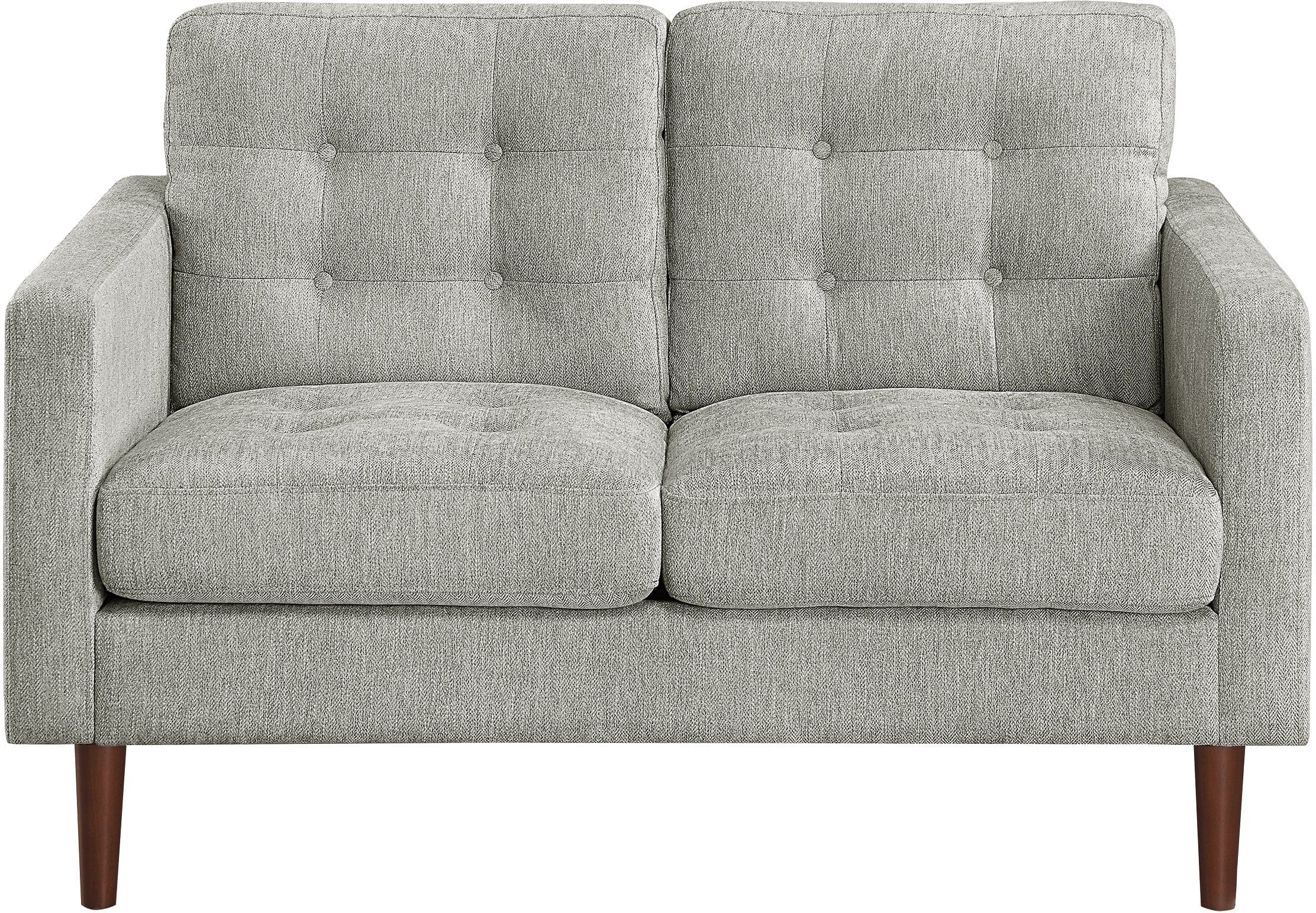 Office Star Grayburn Mid Century Loveseat [GYB52] - Modern Small Sofa for Living Room, Office & Lounge - Comfortable 2-Seater Loveseat for Home Decor