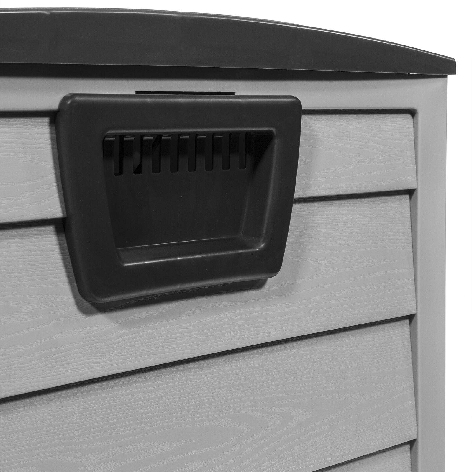 All-Weather UV-Resistant Outdoor Pool Deck Storage Box with Wheels - Perfect for Poolside, Patio, and Garden Organization