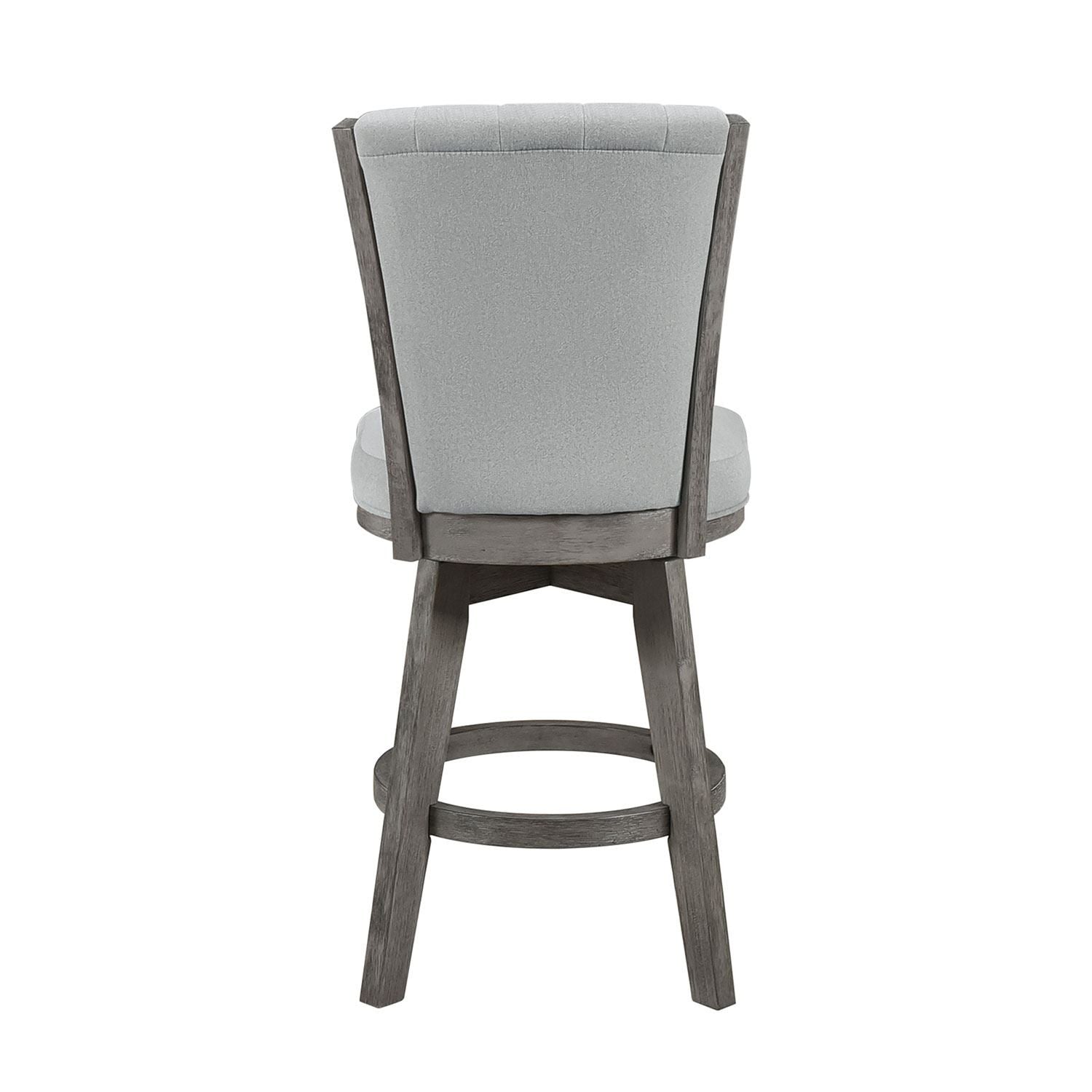 Corvallis Grey Counter Stools Set of 2 - Modern Kitchen Bar Stools for Breakfast Nook, Island Seating & Home Decor