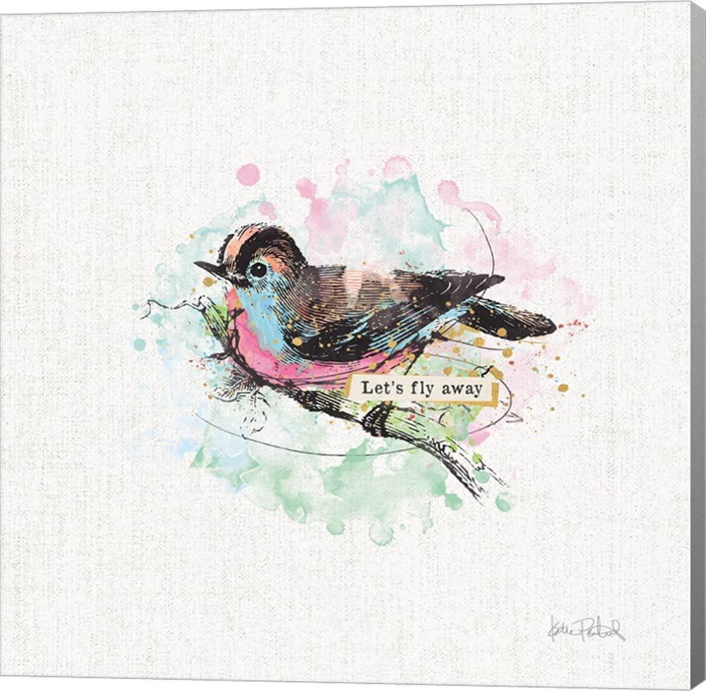 Thoughtful Wings IV by Katie Pertiet - 16x16 Inch Canvas Wall Art, Gallery Wrapped, Ready to Hang - Perfect for Living Room, Bedroom, or Office Decor