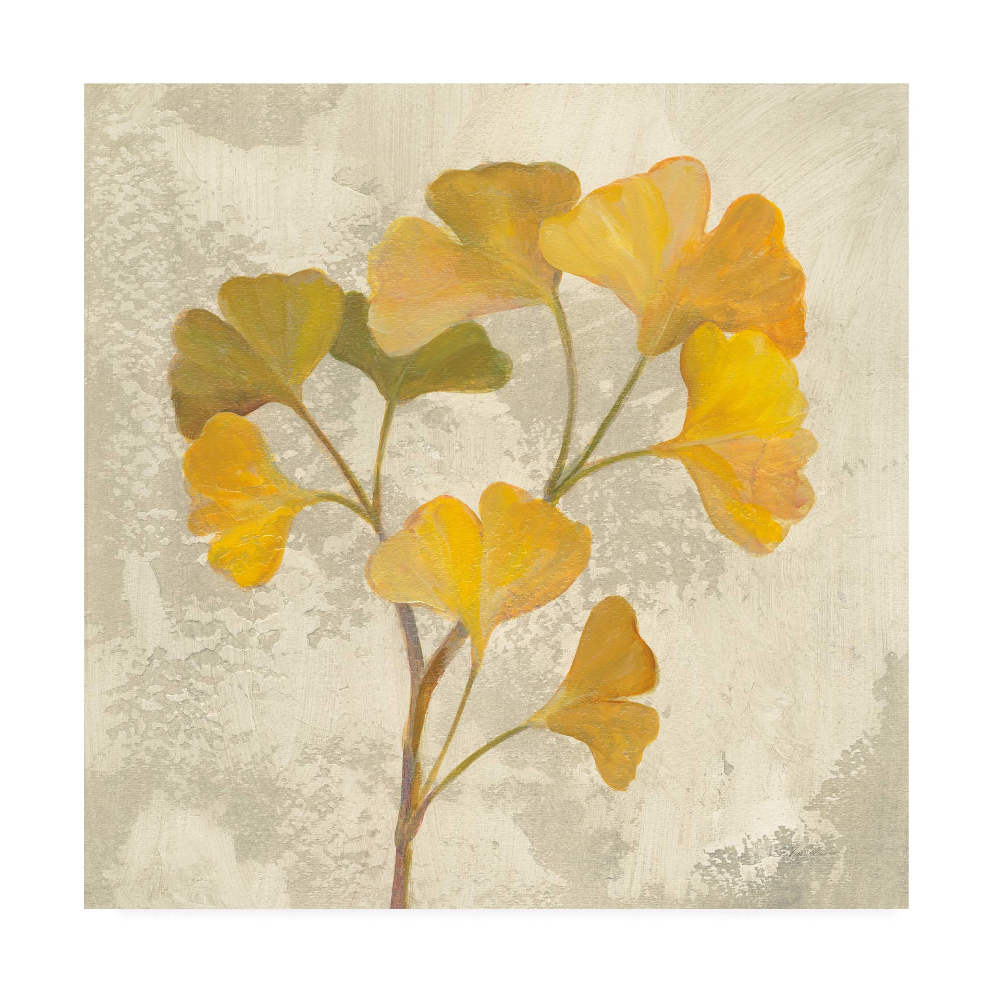 Silvia Vassileva November Leaves III Fine Art Print - 18x18 Inch Wall Decor for Living Room, Bedroom & Office