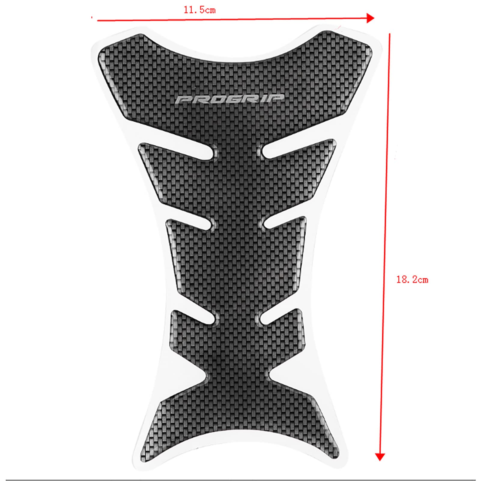 Universal Motorcycle Gas Tank Pad Protector - Non-Slip Fishbone Traction Stickers for Sport Bikes & Cruisers - Perfect for Long Rides & Daily Commuting
