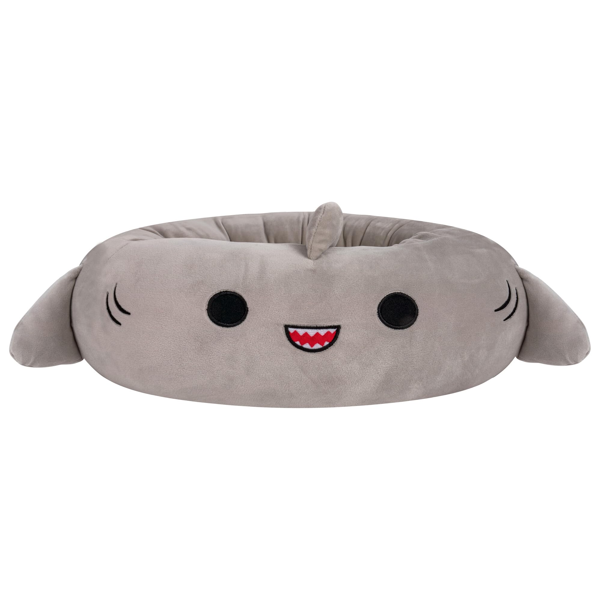 24-Inch Squishmallows Gordon Shark Pet Bed - Ultra Soft Plush Dog & Cat Bed for Medium Pets | Official Squishmallows Pet Accessory | Perfect for Cuddling, Napping & Home Decor
