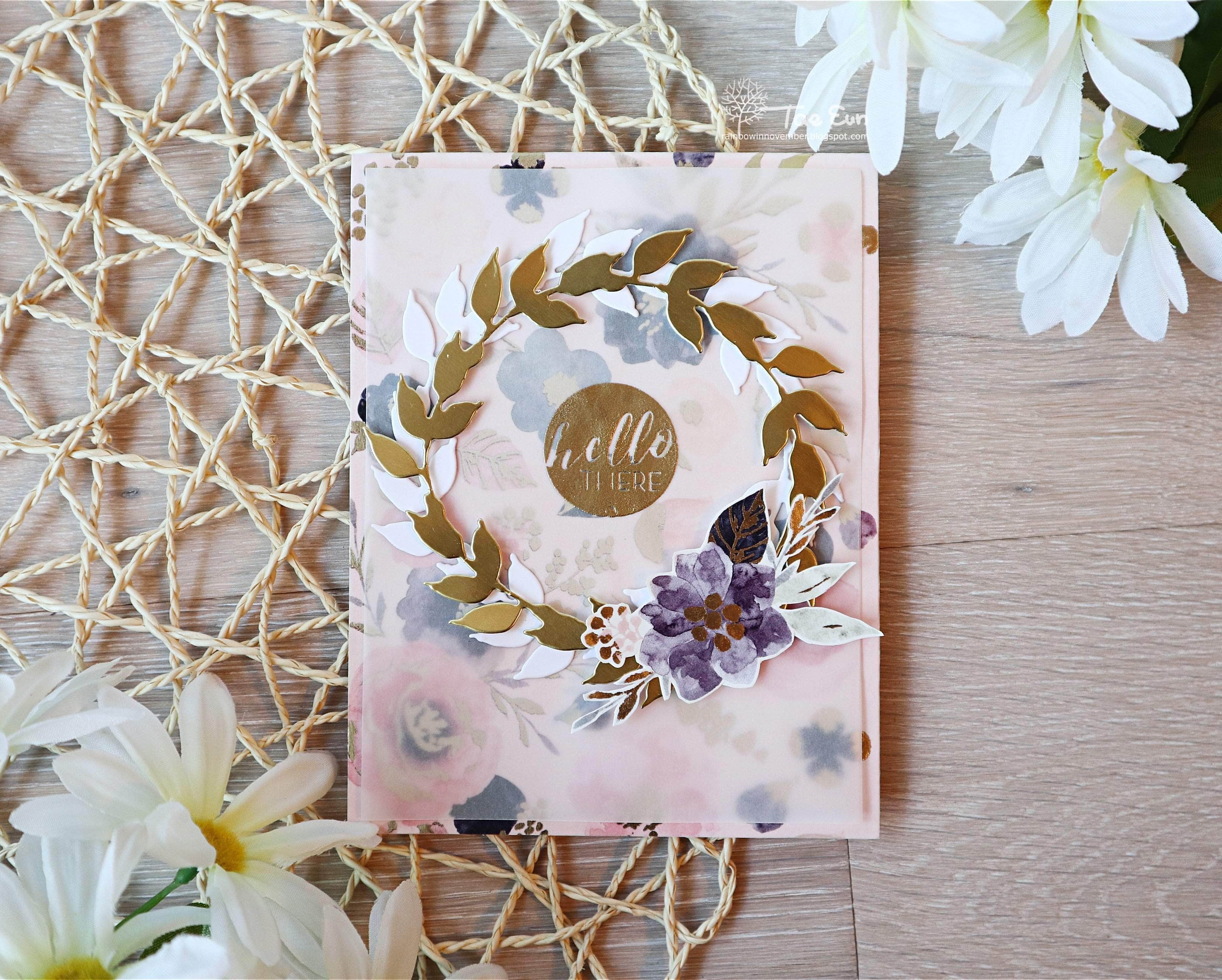 Leaf Wreath Die Cut - Floral Greenery Scrapbooking Die for DIY Cards, Invitations, and Home Decor - Perfect for Crafting, Scrapbooking, and Wedding Decorations