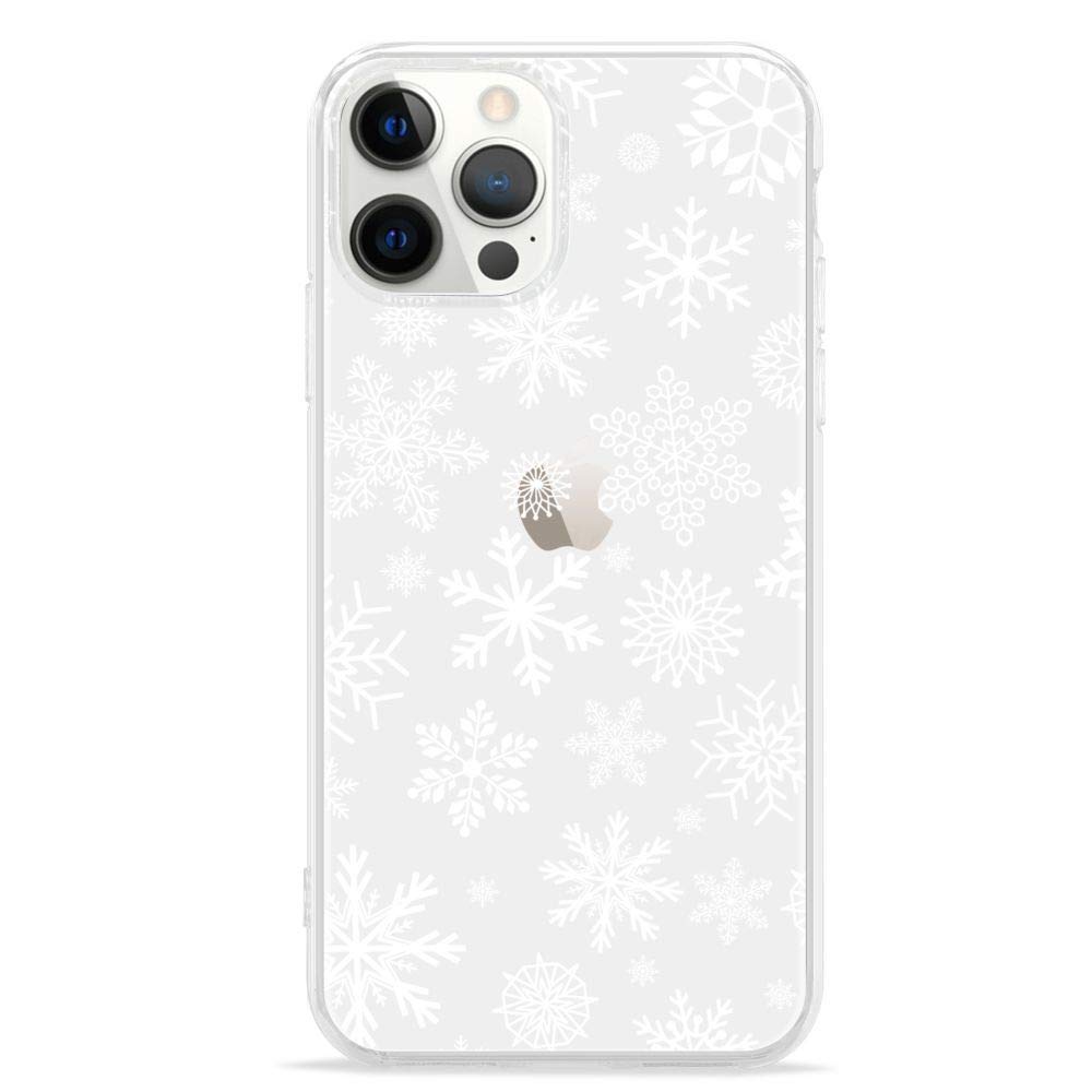 **LCHULLE Christmas Santa Holiday Clear TPU Silicone Case for iPhone 13 Pro Max - Shockproof Protective Cover with Snowflake Design for Women, Men & Kids | Perfect for Xmas Gifts & Winter Festivities**