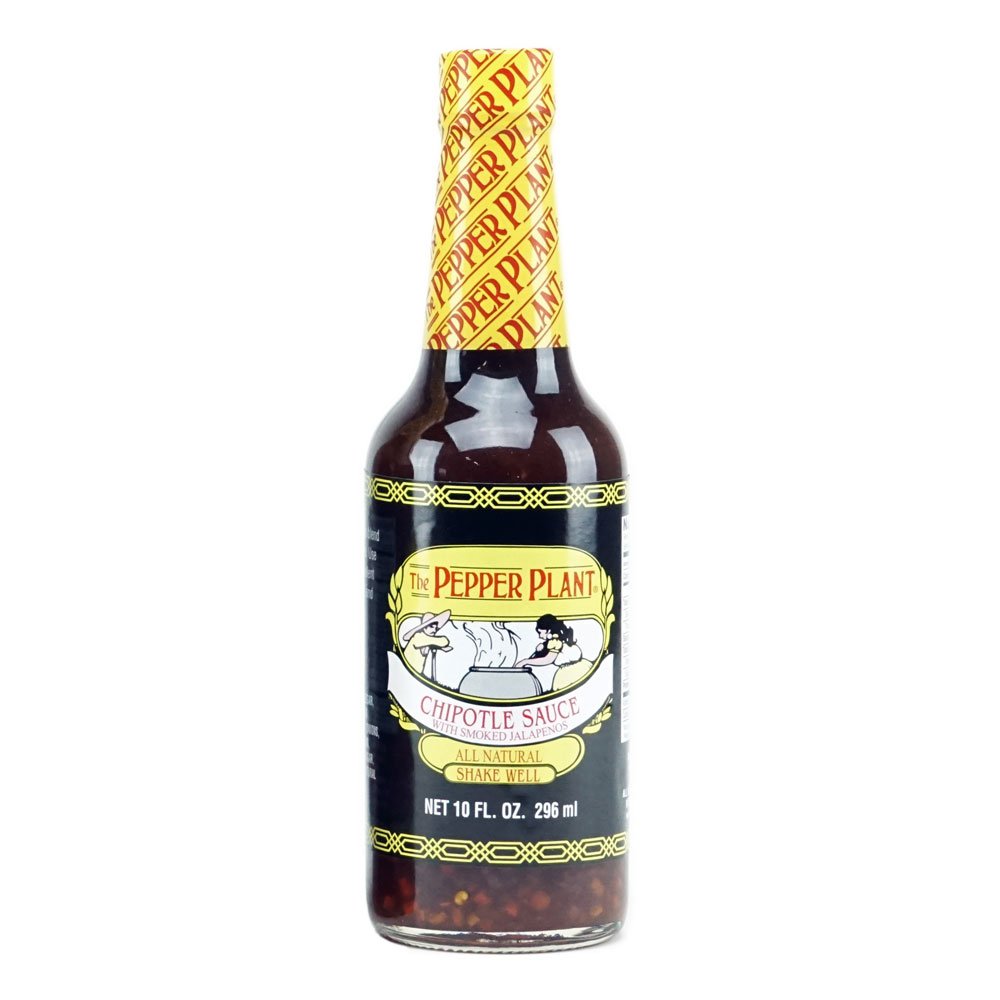California Style Hot Sauce - Chipotle Pepper Plant (10 Fl. Oz.) | Spicy Condiment for Tacos, Burritos, BBQ & Wings | Premium Gourmet Hot Sauce for Cooking & Grilling