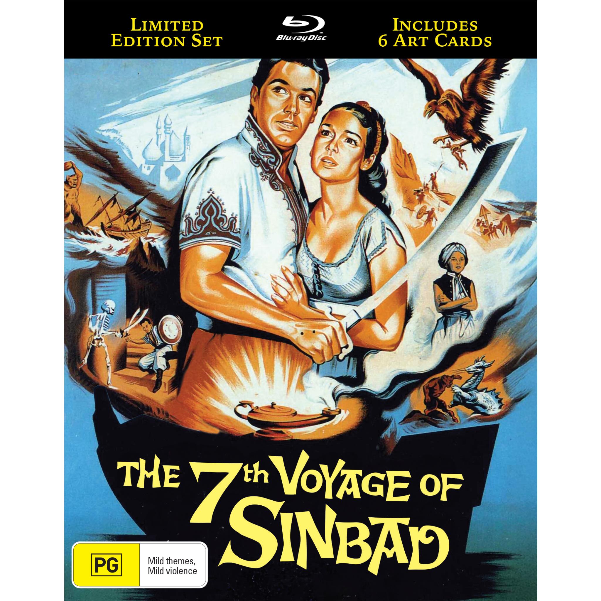 The 7th Voyage of Sinbad - Limited Edition Blu-ray | Classic Fantasy Adventure Movie | Perfect for Movie Nights & Collector's Shelves
