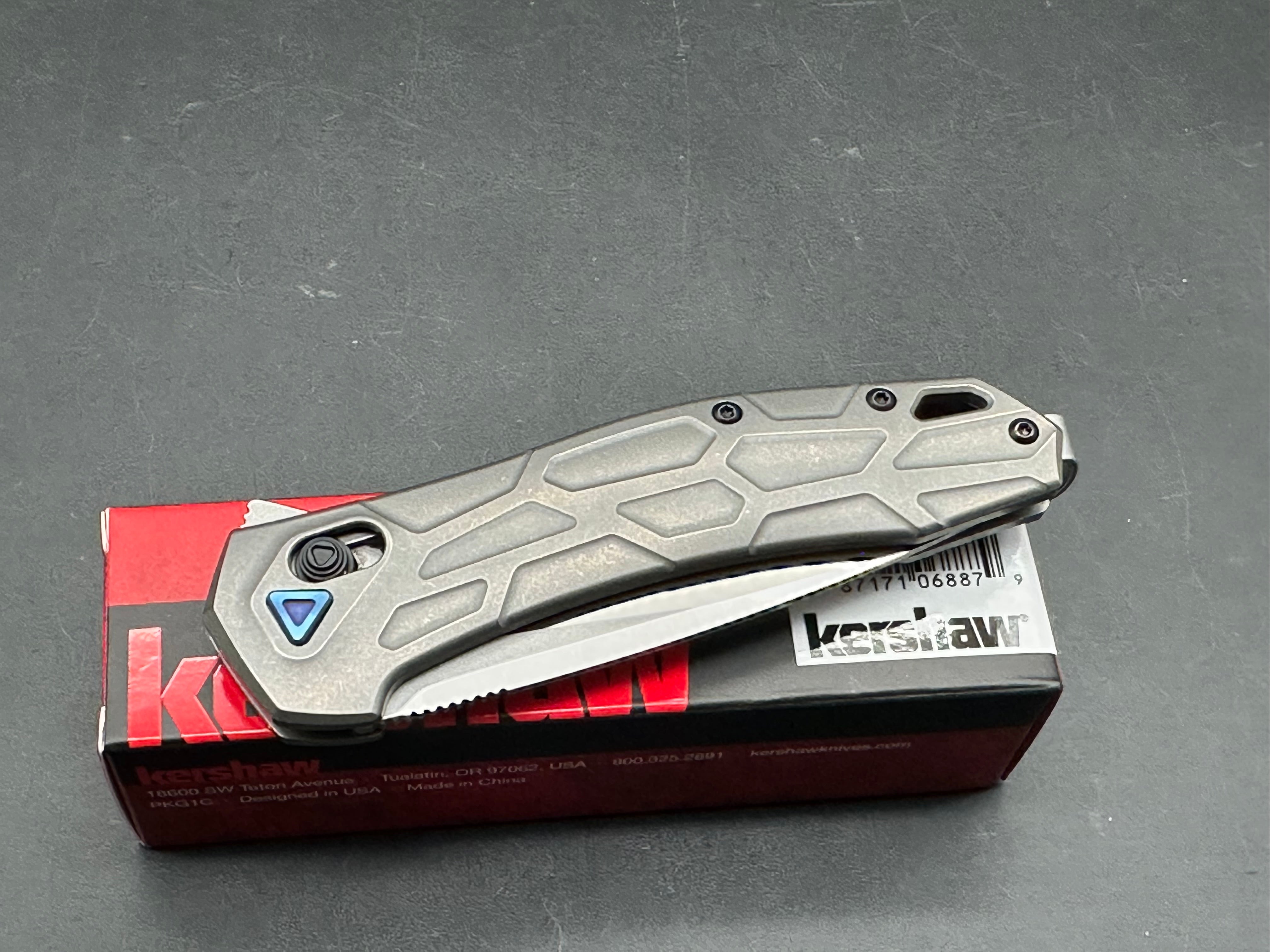 Kershaw COVALENT Titanium Folding Knife with S35VN Steel Blade - EDC, Camping, Hiking & Outdoor Survival Gear