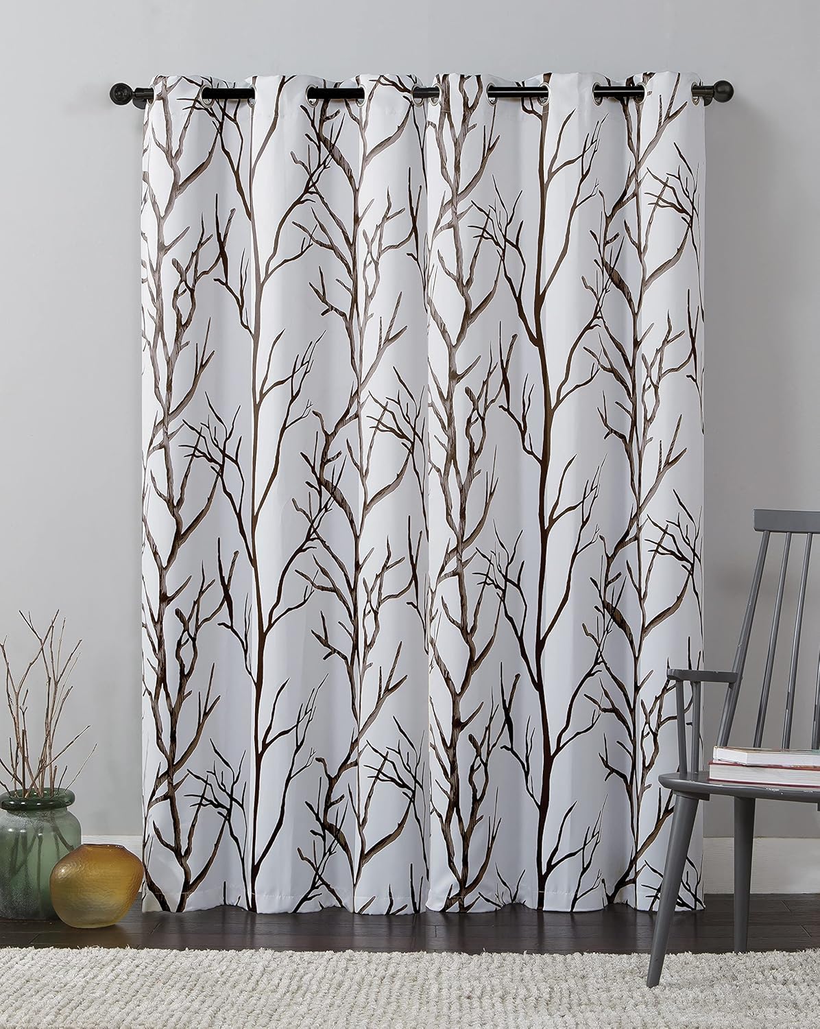VCNY Home Blackout Curtains - Thermal Insulated Grommet Top Window Treatment for Bedroom & Living Room, Noise Reducing Room Darkening Drapes - Stylish Home Decor (Kingdom Beige, 40x84 Inches) - Perfect for Night Shift Workers, Light Sleepers, and Home Theater Rooms