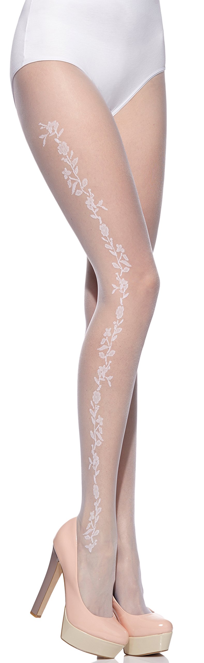 Merry Style Women's Tights - 20 DEN Sheer Bridal Stockings MS304 for Wedding, Party & Special Occasions