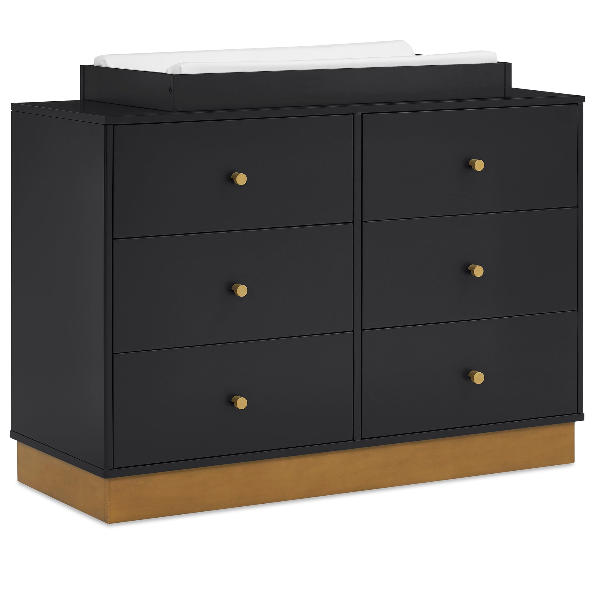 James 6 Drawer Dresser with Interlocking Drawers - Sturdy Wooden Bedroom Furniture for Clothes Storage - Perfect for Master Bedroom, Guest Room & Dorm Organization