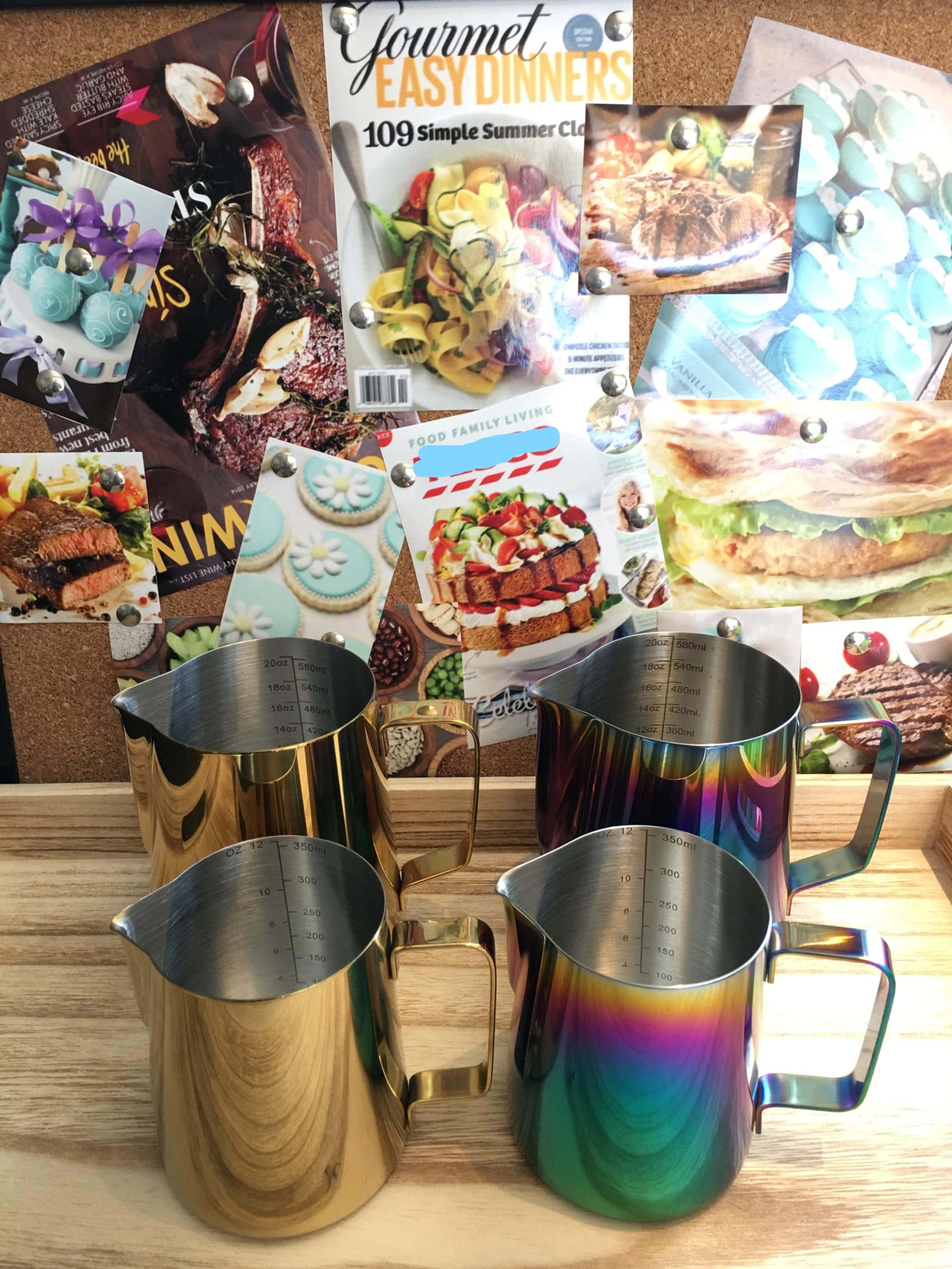 Premium 20oz Stainless Steel Milk Frothing Pitcher for Latte Art - 600ml 18/8 Rose Gold Milk Frother Cup for Espresso & Cappuccino - Perfect for Home Baristas & Coffee Shops