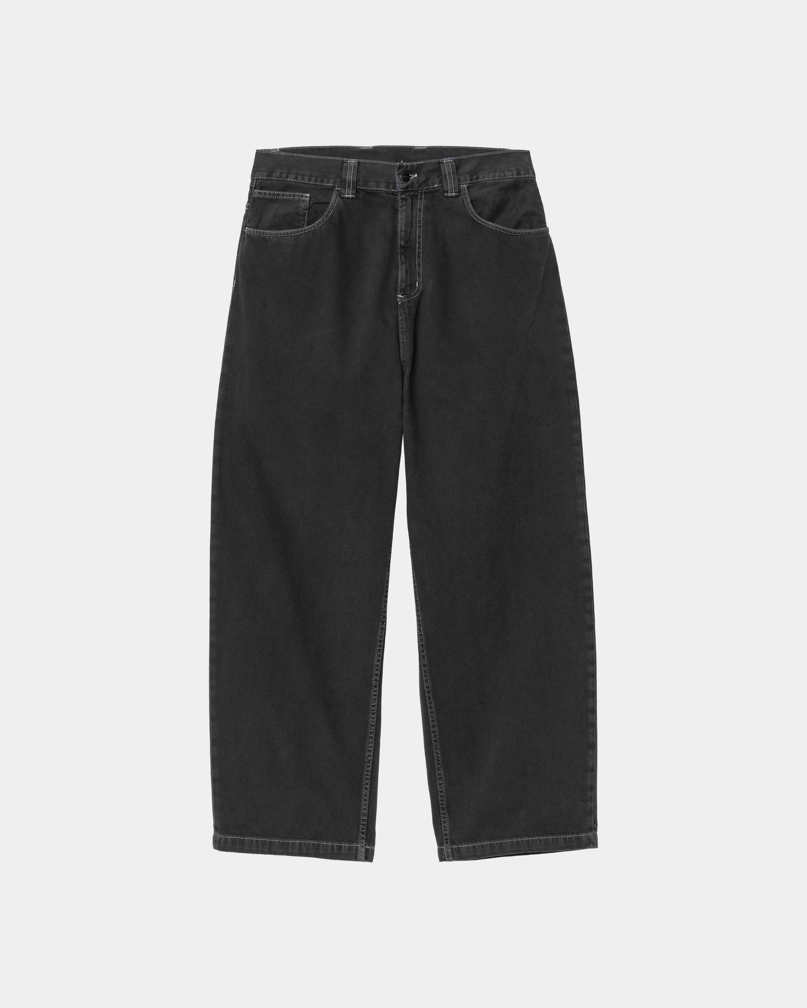 Brandon Men's Twill Pants - Stone Dyed Black Casual Trousers for Work, Travel & Everyday Wear