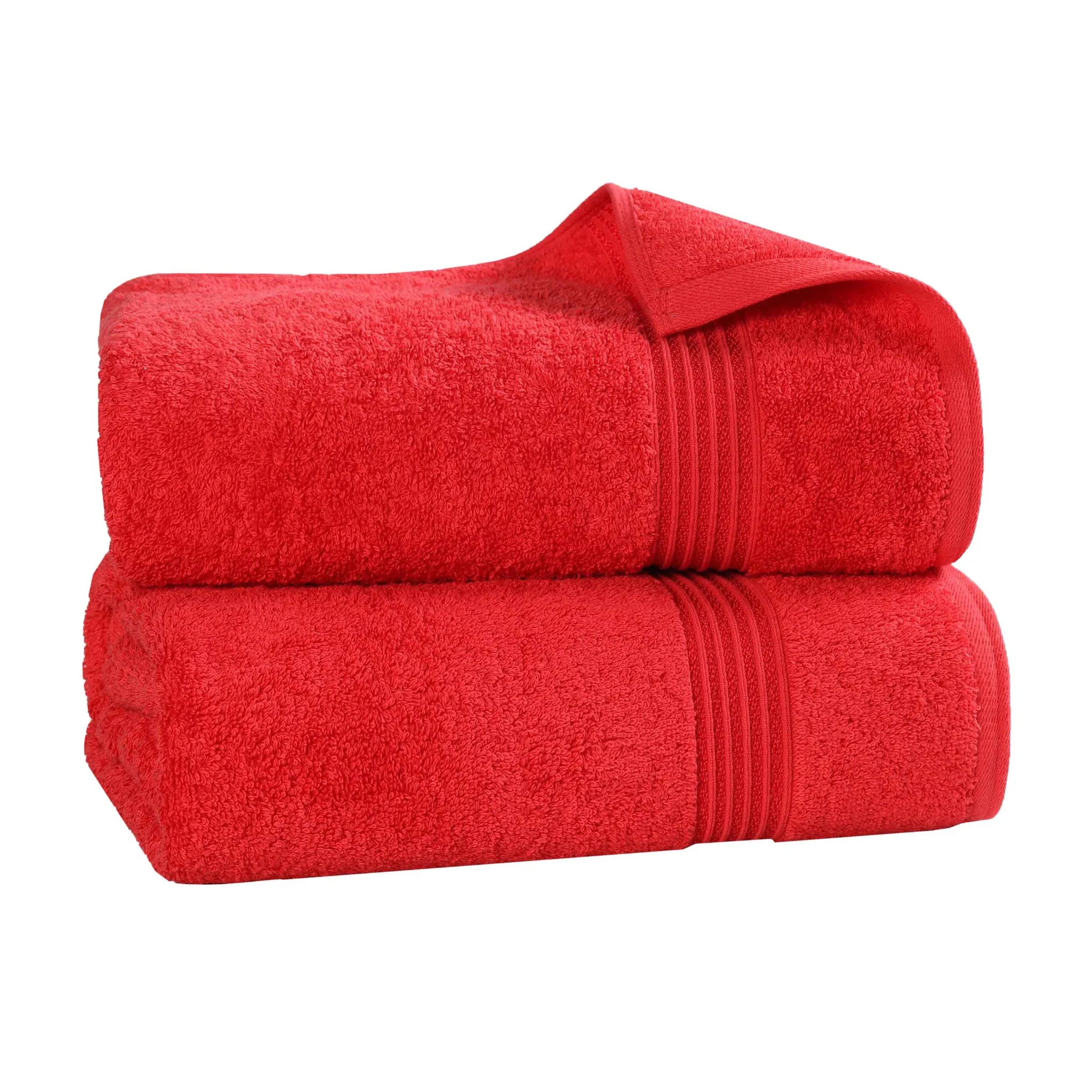 Premium Heritage Egyptian Cotton Bath Towel Set of 2 - Ultra Soft, Highly Absorbent & Quick Dry - Luxury Spa & Bathroom Essentials for Home & Hotel Use