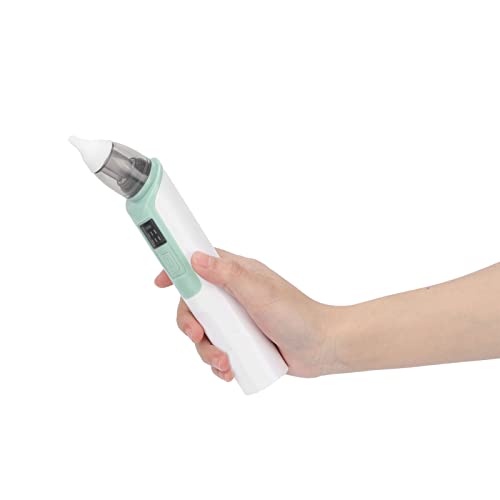 Electric Baby Nasal Aspirator - Rechargeable Low Noise Nose Sucker for Newborns, Infants & Toddlers | Gentle Nose Cleaner for Congestion Relief | Perfect for Home, Travel & Nursery Use (Green)